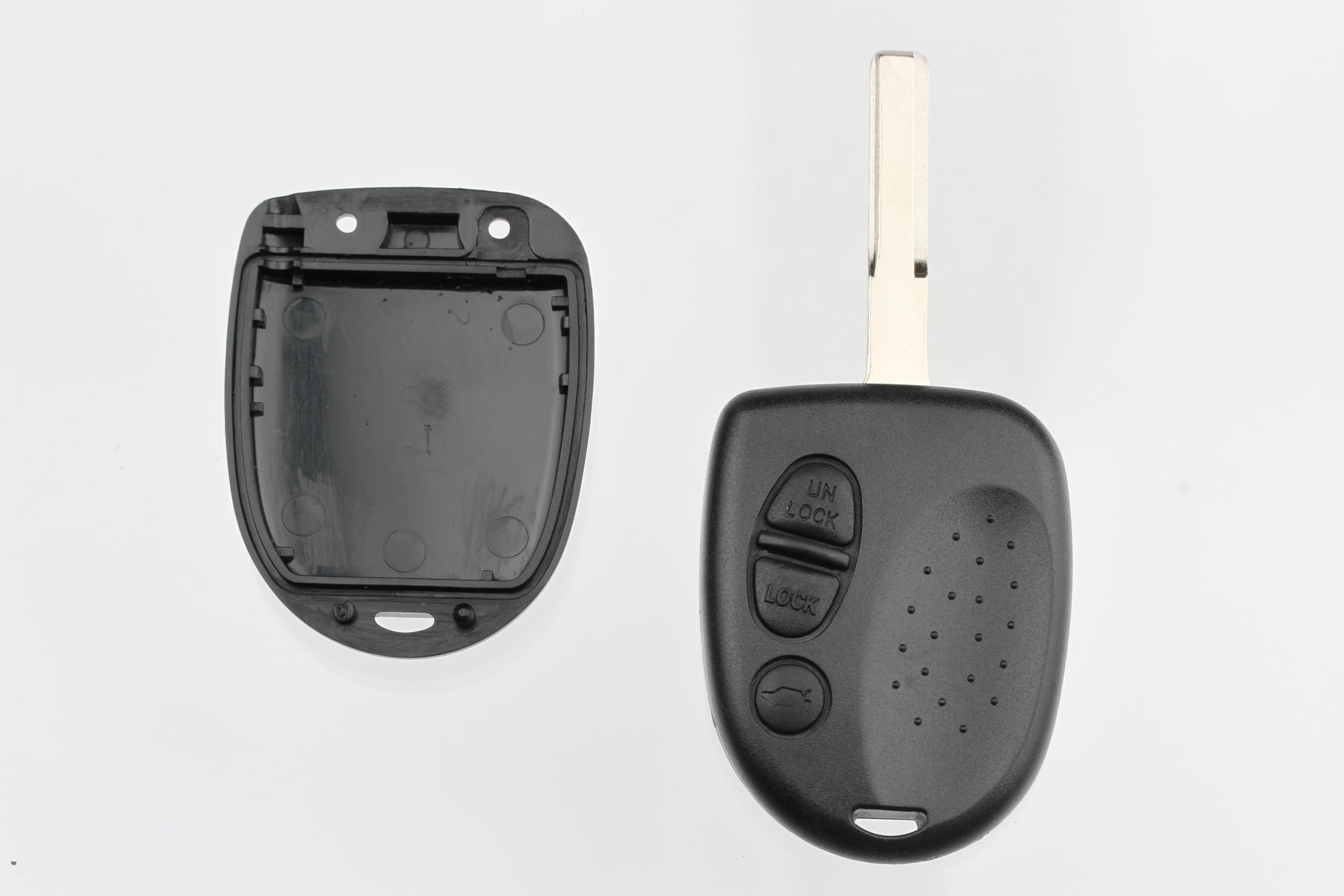 FOBTEK Key Fob Shell Case & Button Pad for Pontiac QQY8V00GH4001, 3-Button