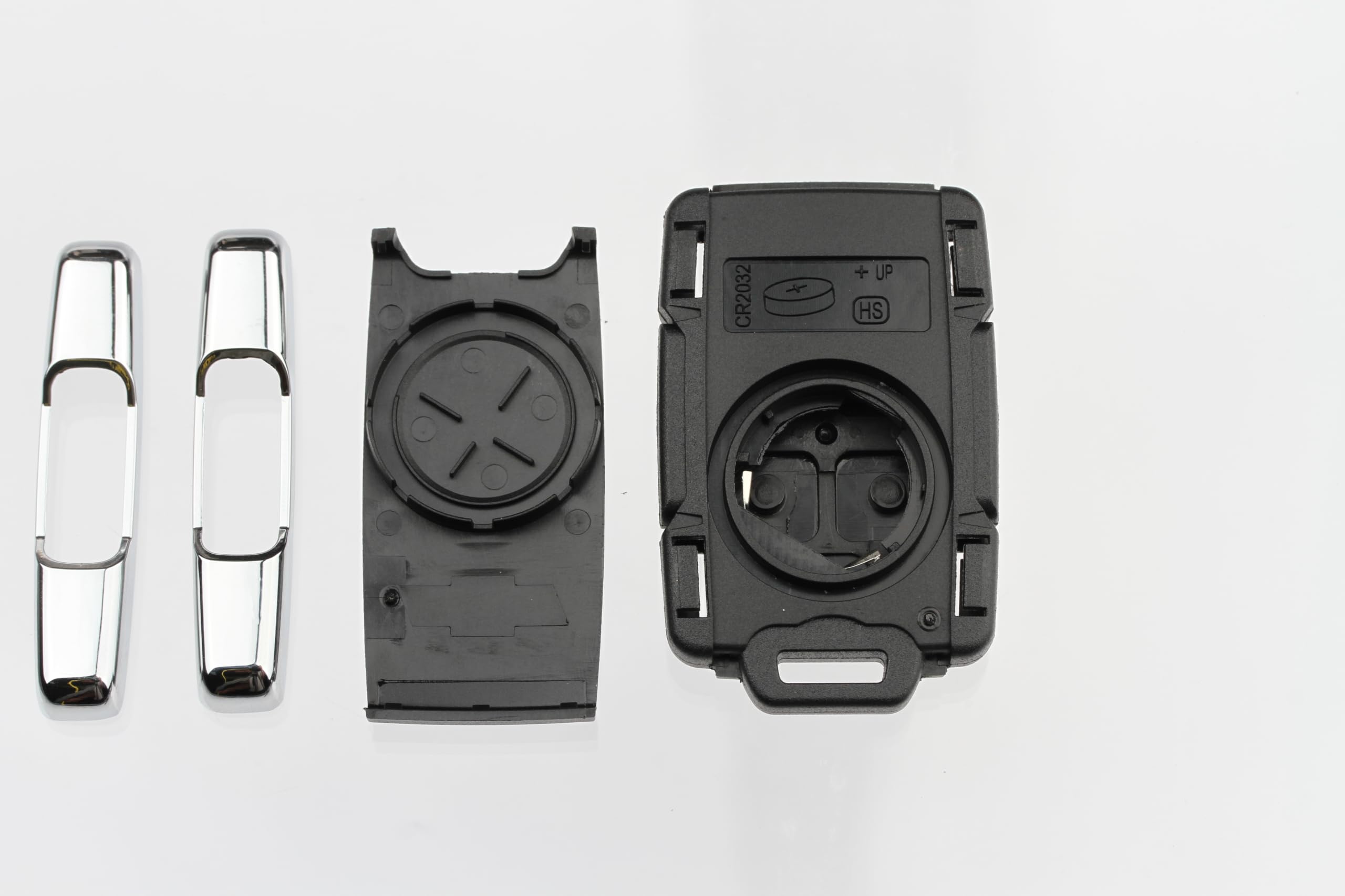 FOBTEK Key Fob Shell Case & Button Pad for Chevy GMC M3N-32337100, 4-Button
