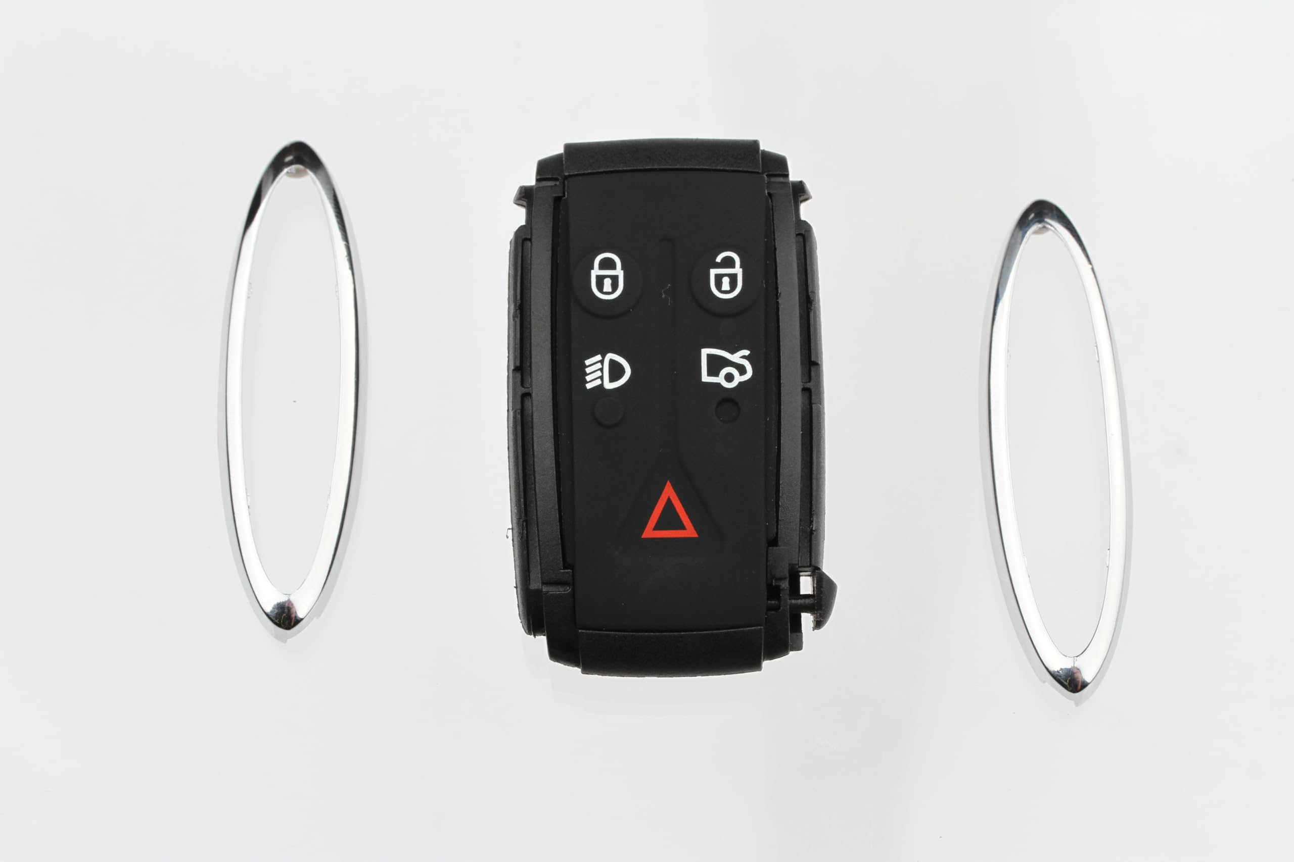 FOBTEK Smart Key Fob Shell Case & Button Pad for Jaguar KR55WK49244