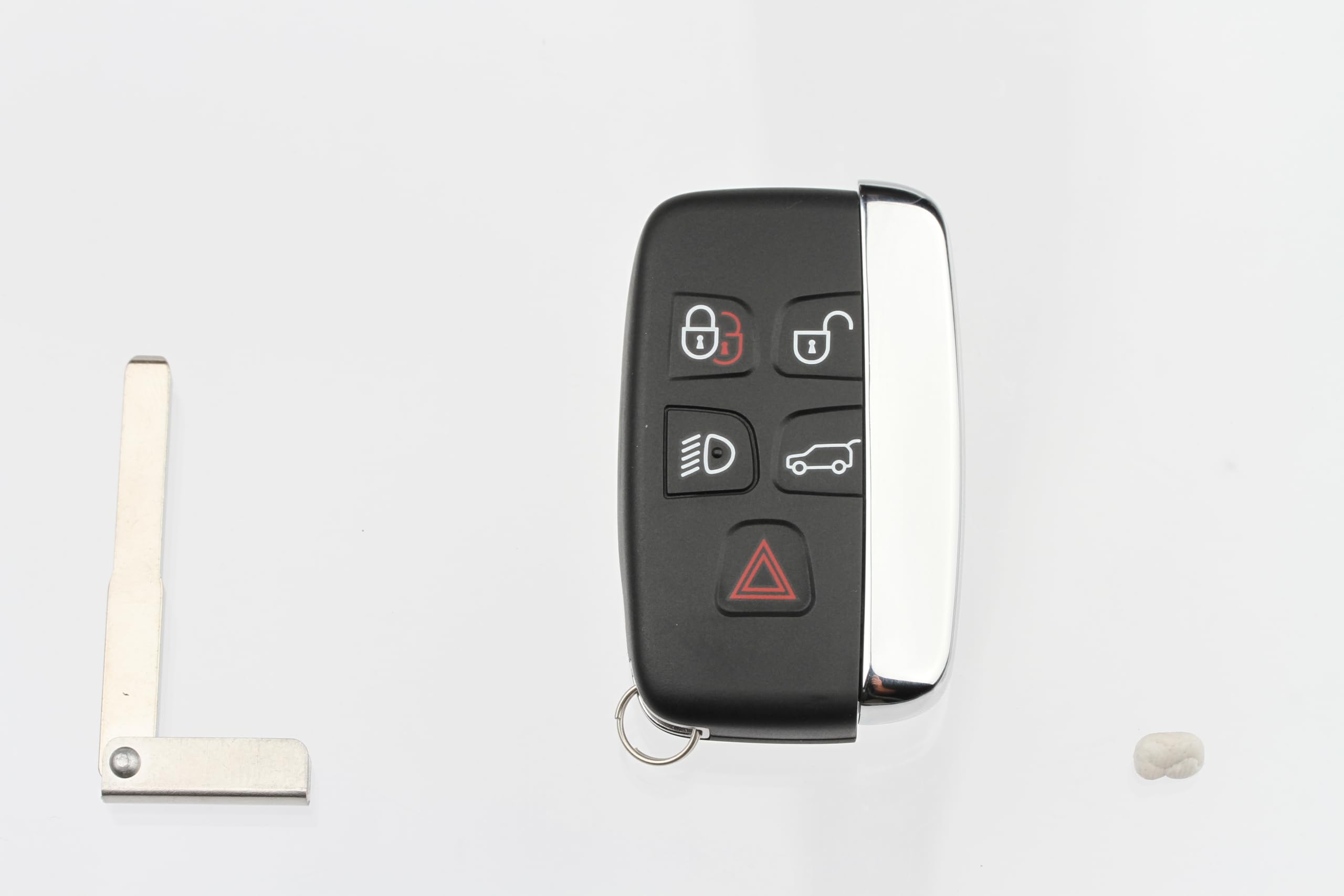 FOBTEK Smart Key Fob Shell Case & Button Pad for Land Rover KOBJTF10A