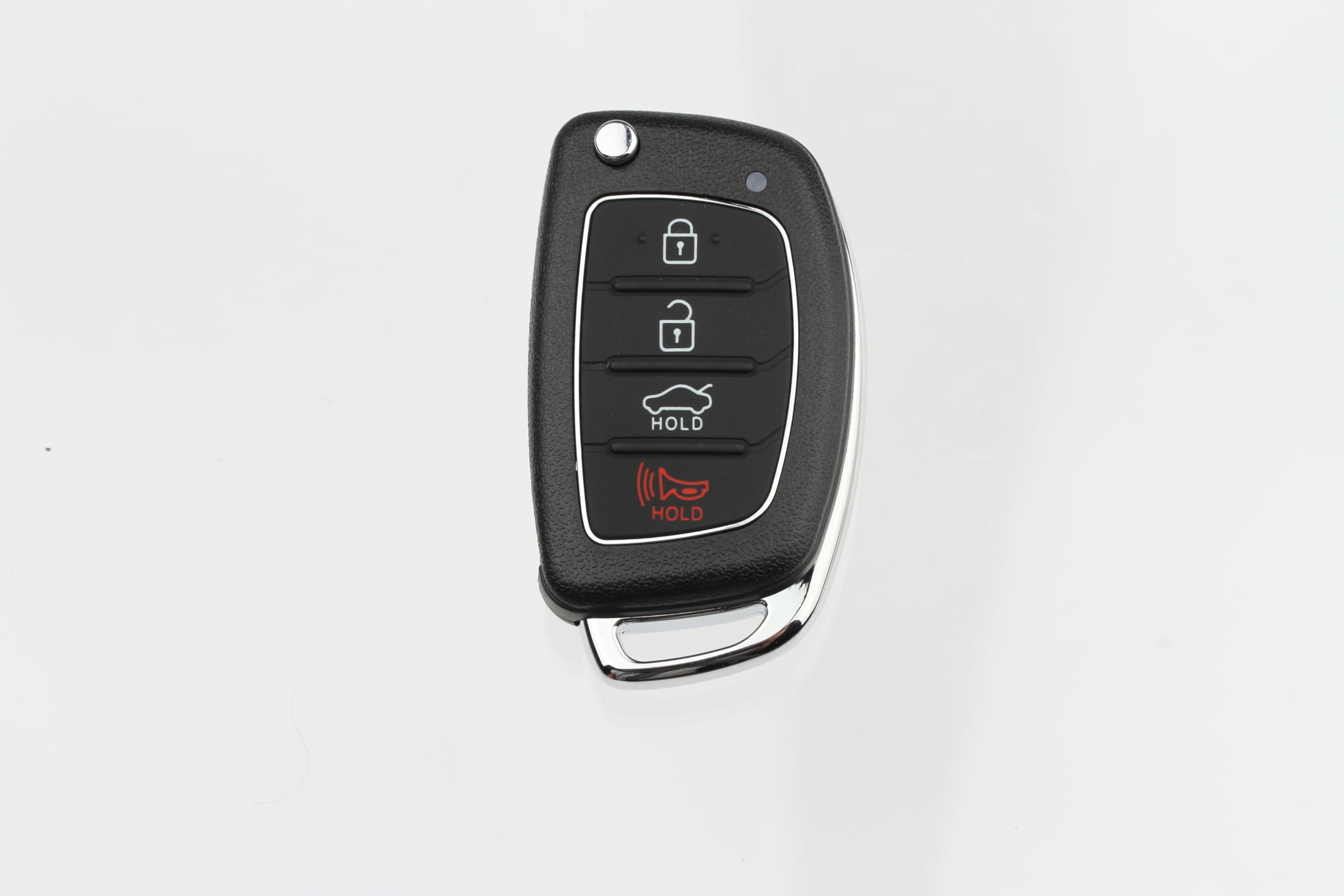 FOBTEK Flip Key Fob Shell Case & Button Pad for Hyundai TQ8-RKE-4F16