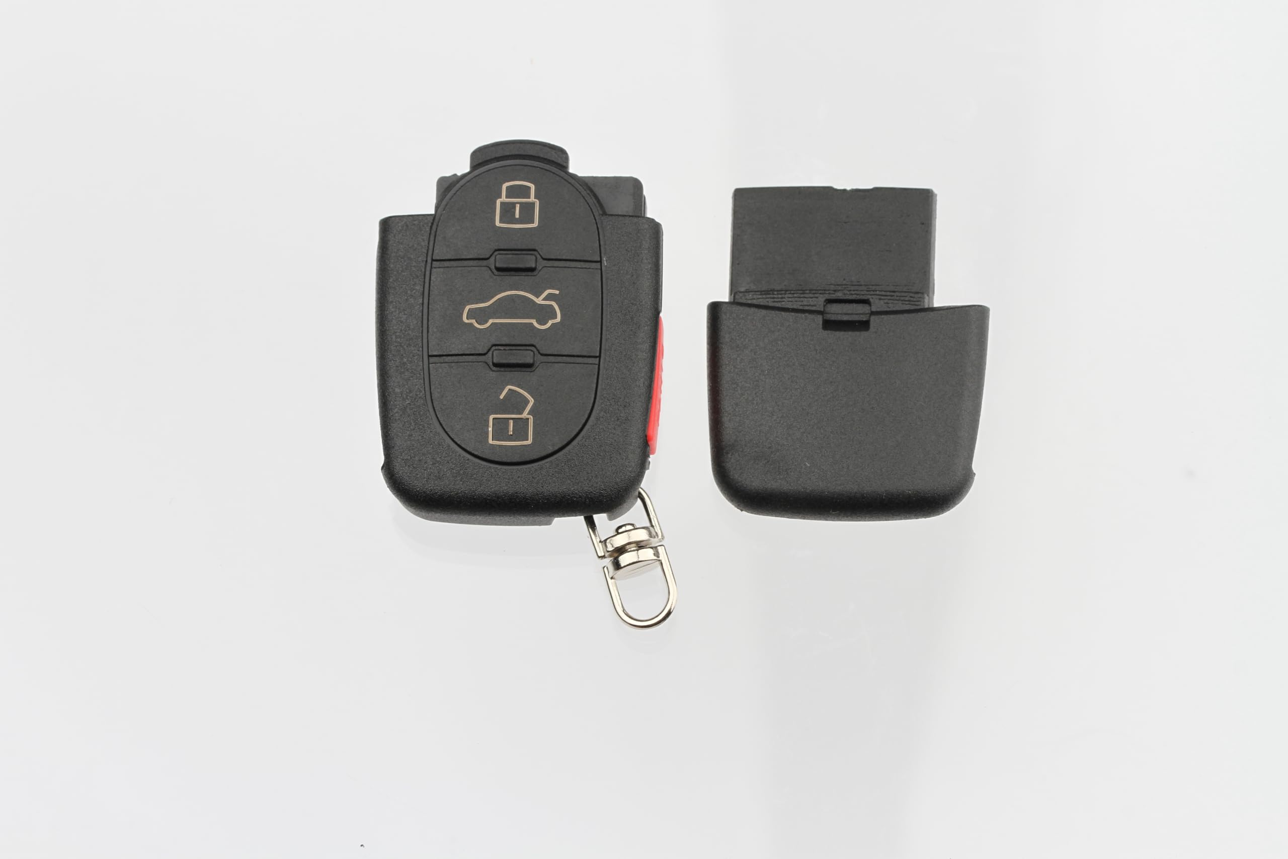FOBTEK Flip Key Fob Shell Case for Volkswagen HLO1J0959753F, 3-Button