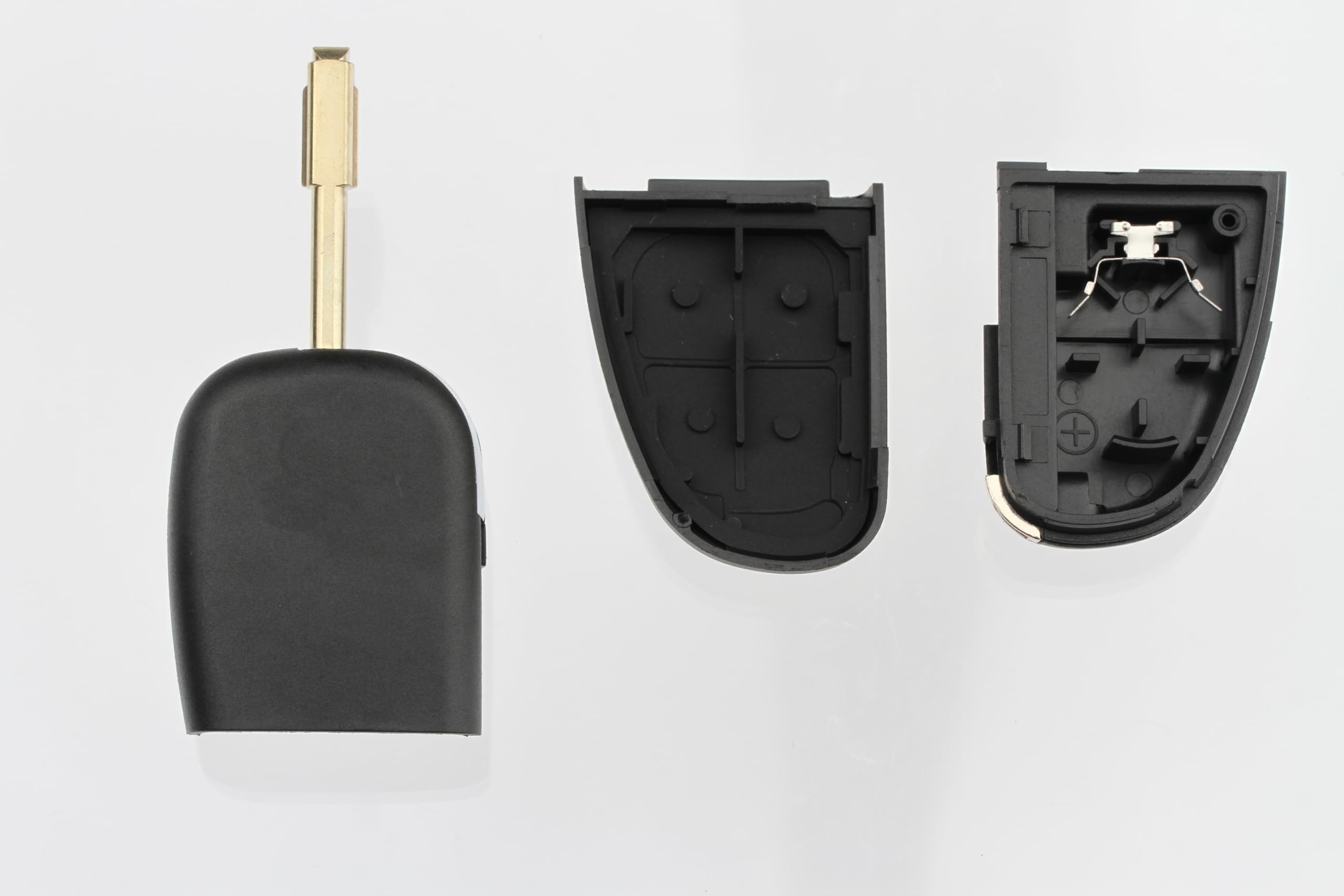 FOBTEK Flip Key Fob Shell Case for Jaguar NHVWB1U241, 4-Button