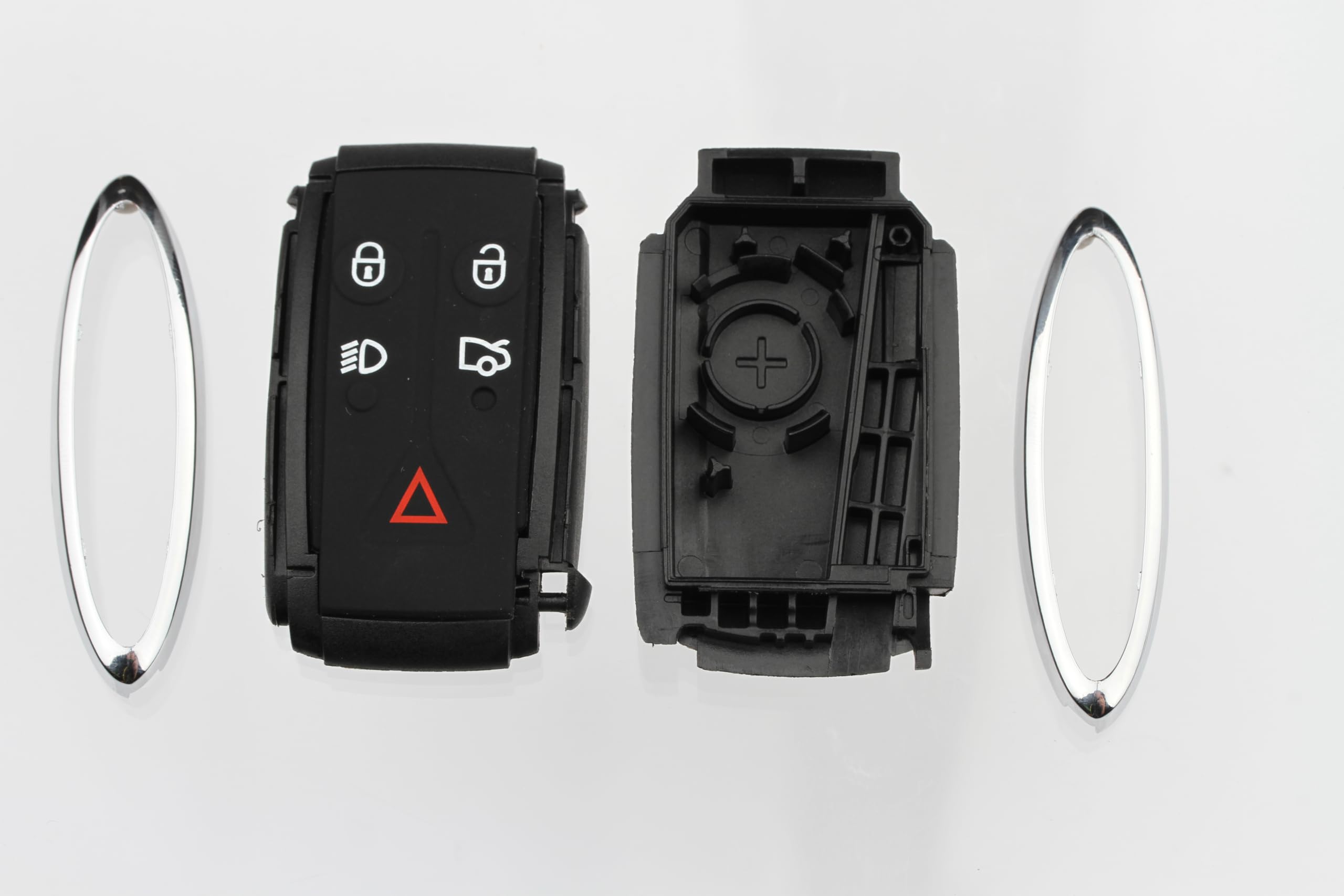 FOBTEK Smart Key Fob Shell Case & Button Pad for Jaguar KR55WK49244