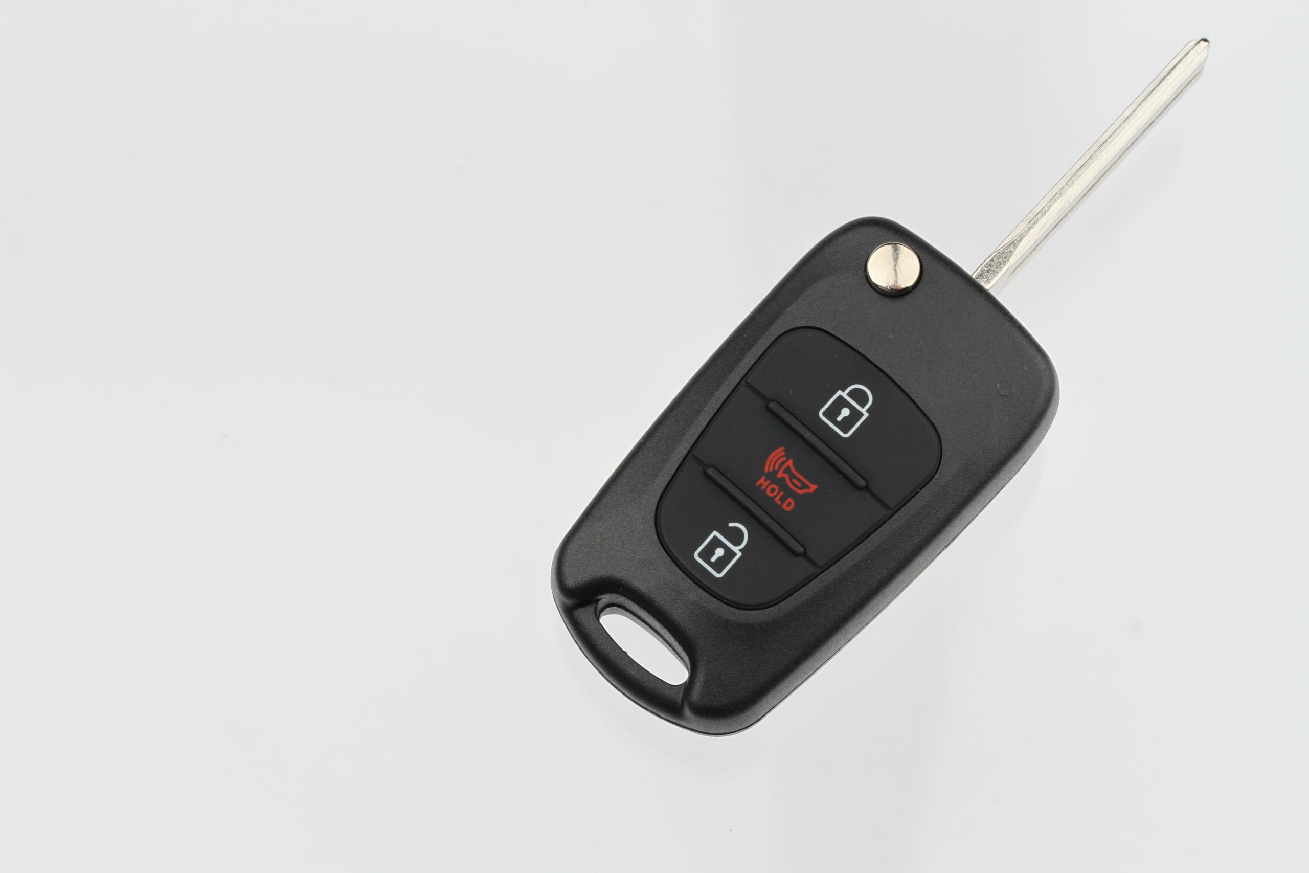 FOBTEK Flip Key Fob Shell Case & Button Pad for Kia NYOSEKSAM11ATX