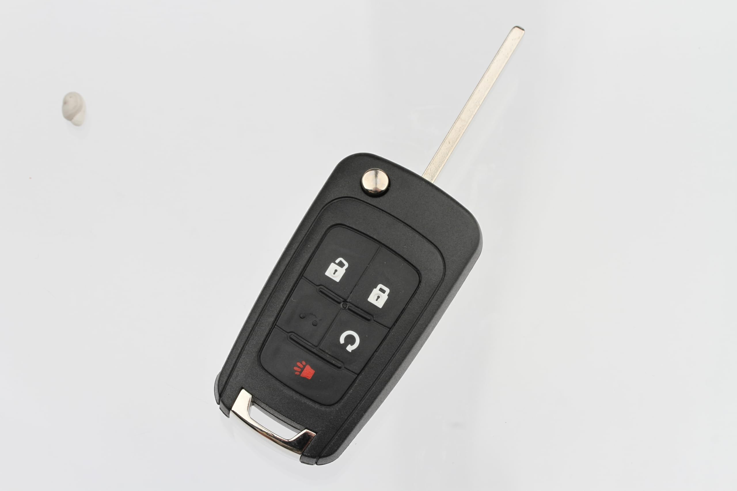 FOBTEK Flip Key Fob Shell Case for Chevy GMC OHT01060512, 4-Button