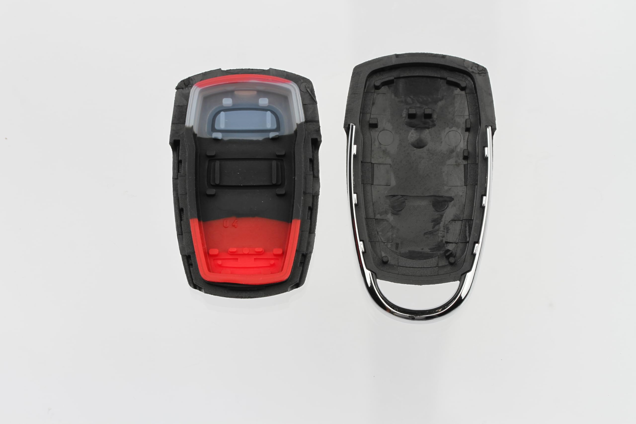 FOBTEK Key Fob Shell Case & Button Pad for Hyundai Kia SV3-100060233