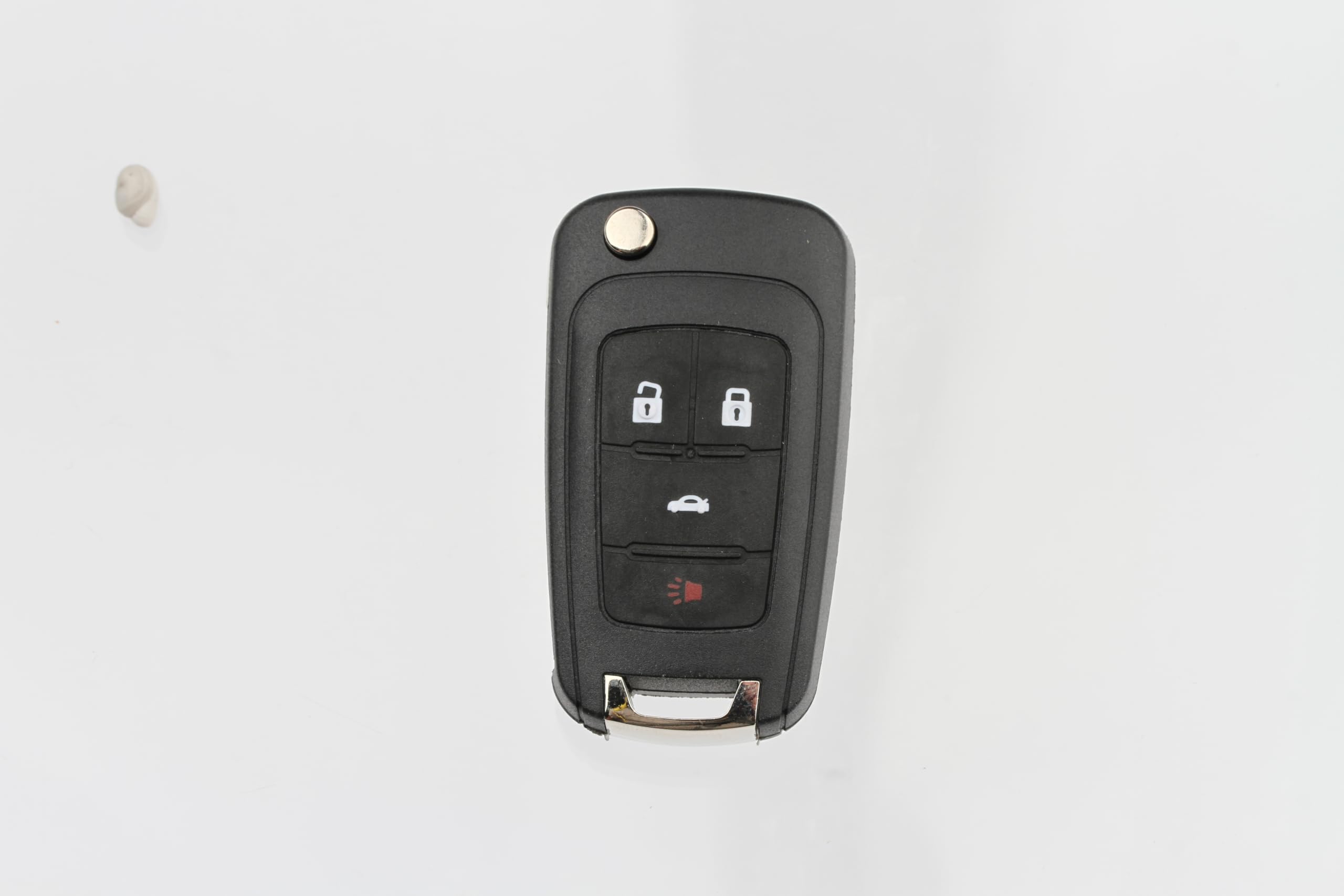 FOBTEK Flip Key Fob Shell Case & Button Pad for Chevy GMC Buick OHT01060512