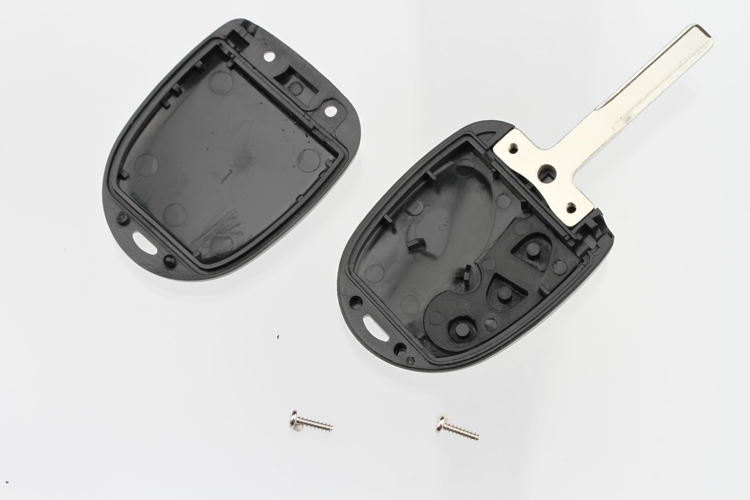 FOBTEK Key Fob Shell Case & Button Pad for Pontiac QQY8V00GH4001, 3-Button