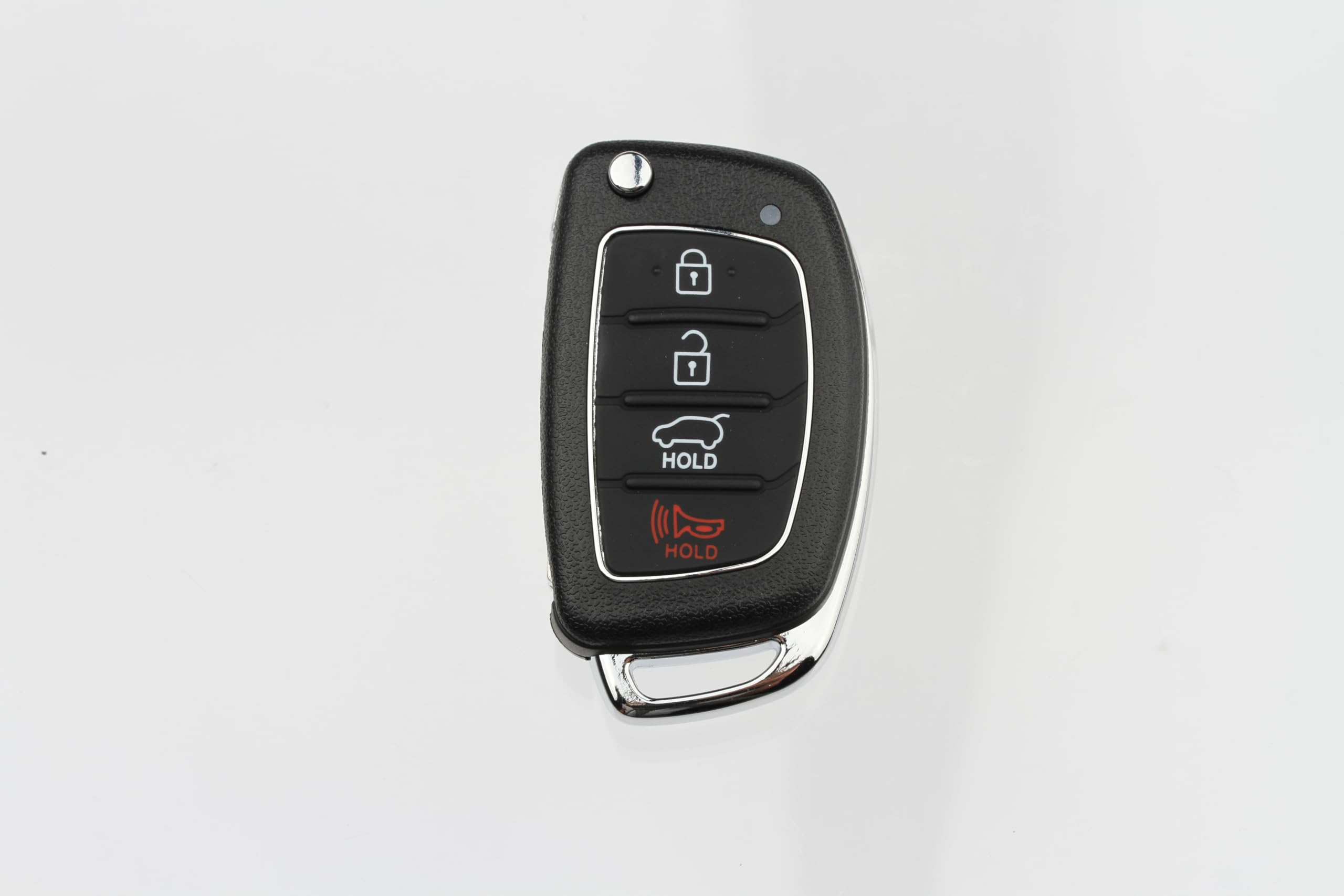 FOBTEK Flip Key Fob Shell Case & Button Pad for Hyundai TQ8-RKE-3F04