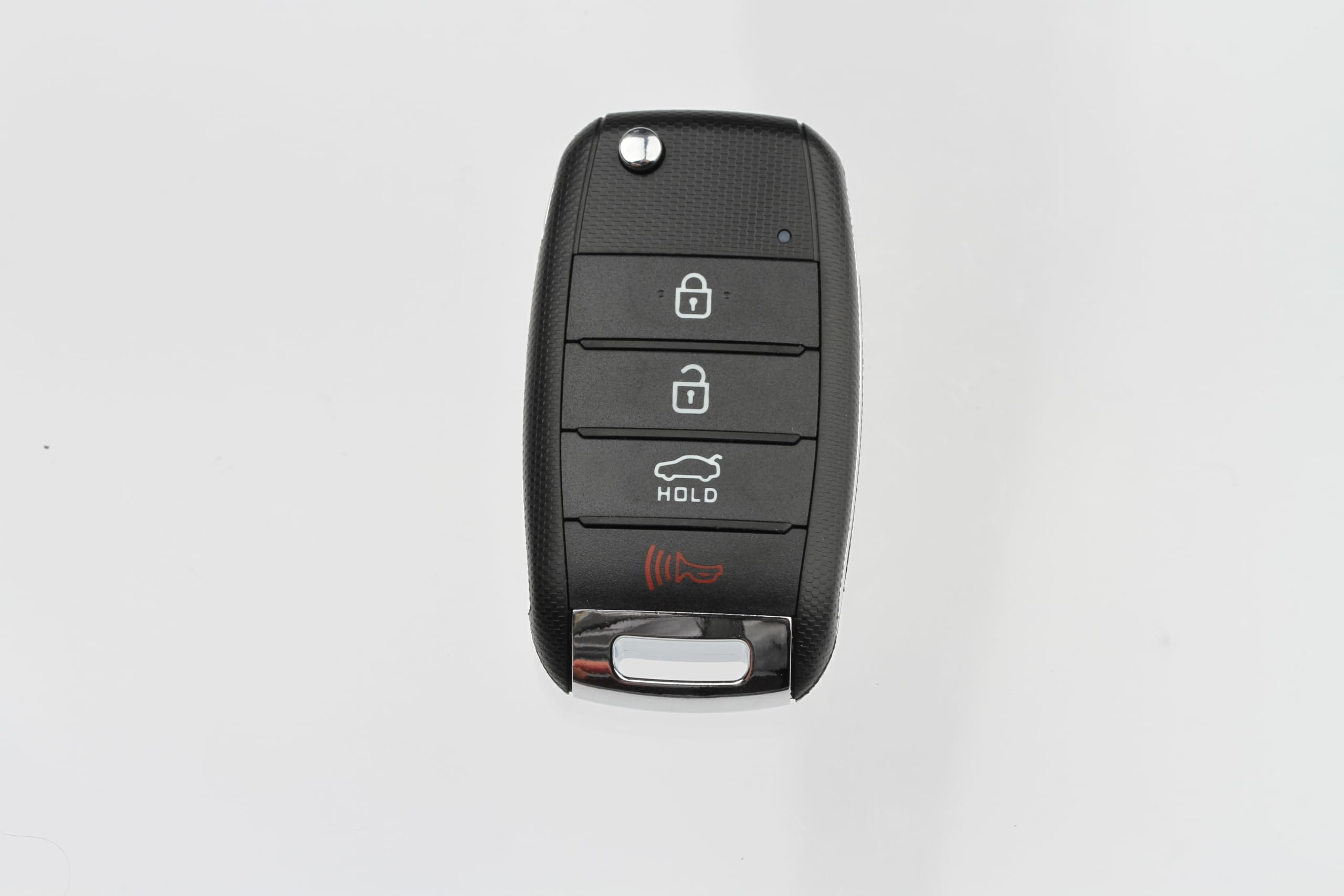 FOBTEK Flip Key Fob Shell Case & Button Pad for Kia TQ8-RKE-3F05, 4-Button