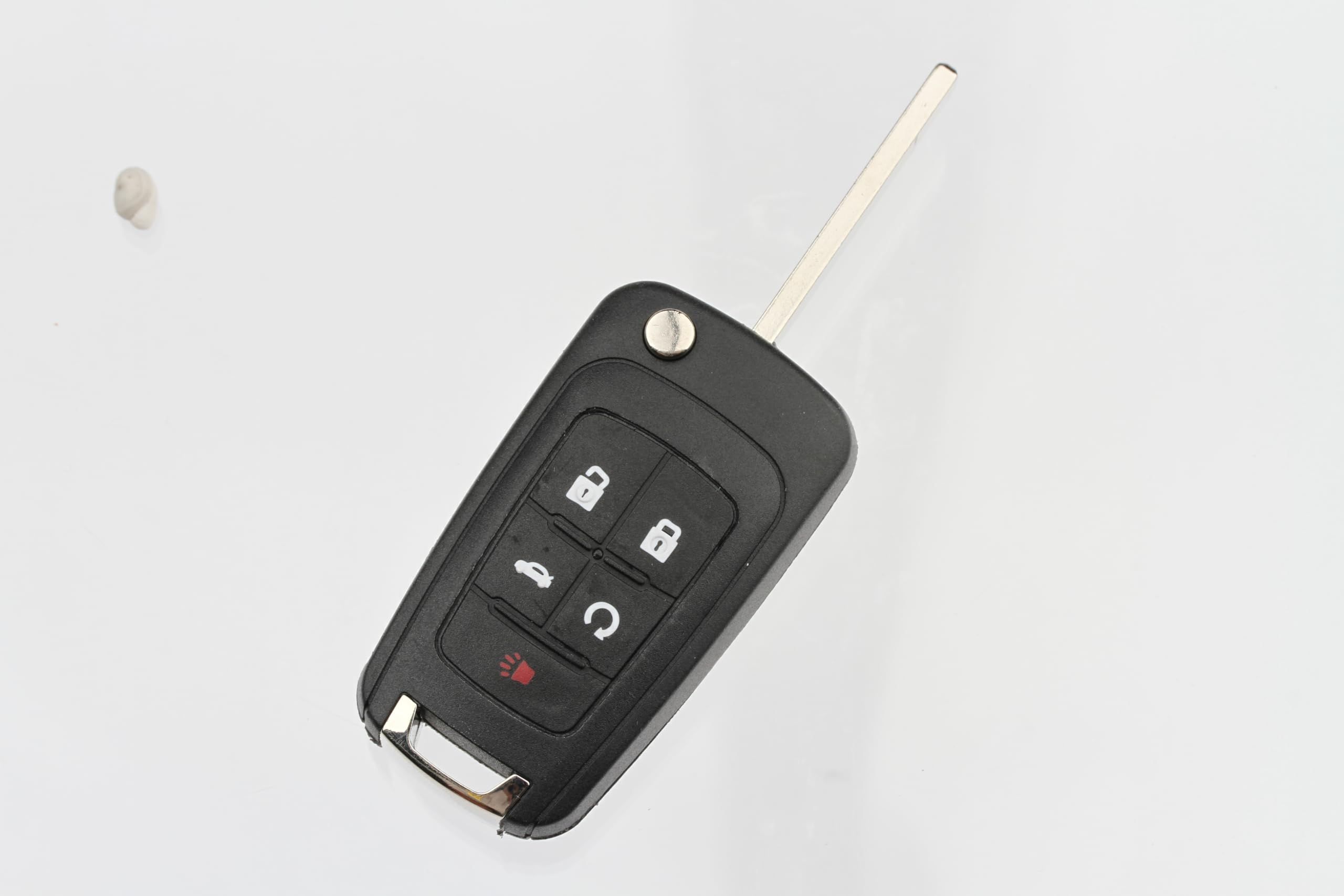FOBTEK Flip Key Fob Shell Case for Chevy GMC Buick OHT01060512, 5-Button