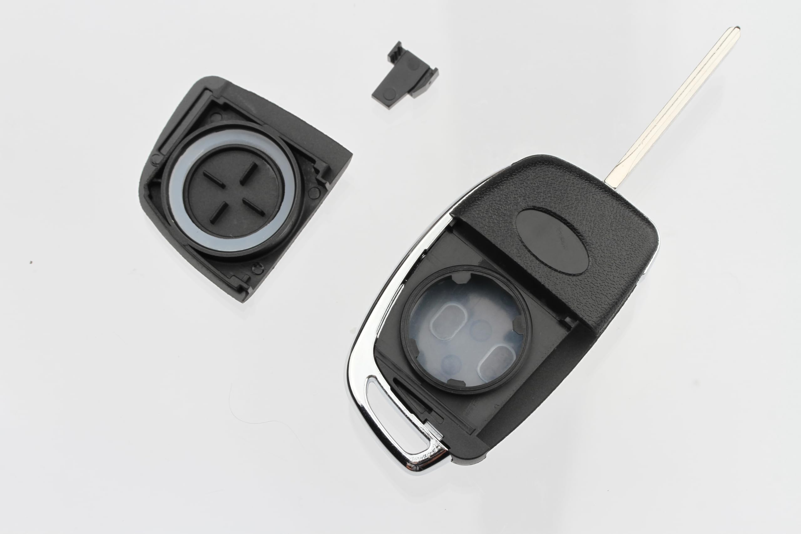 FOBTEK Flip Key Fob Shell Case & Button Pad for Hyundai TQ8-RKE-3F04