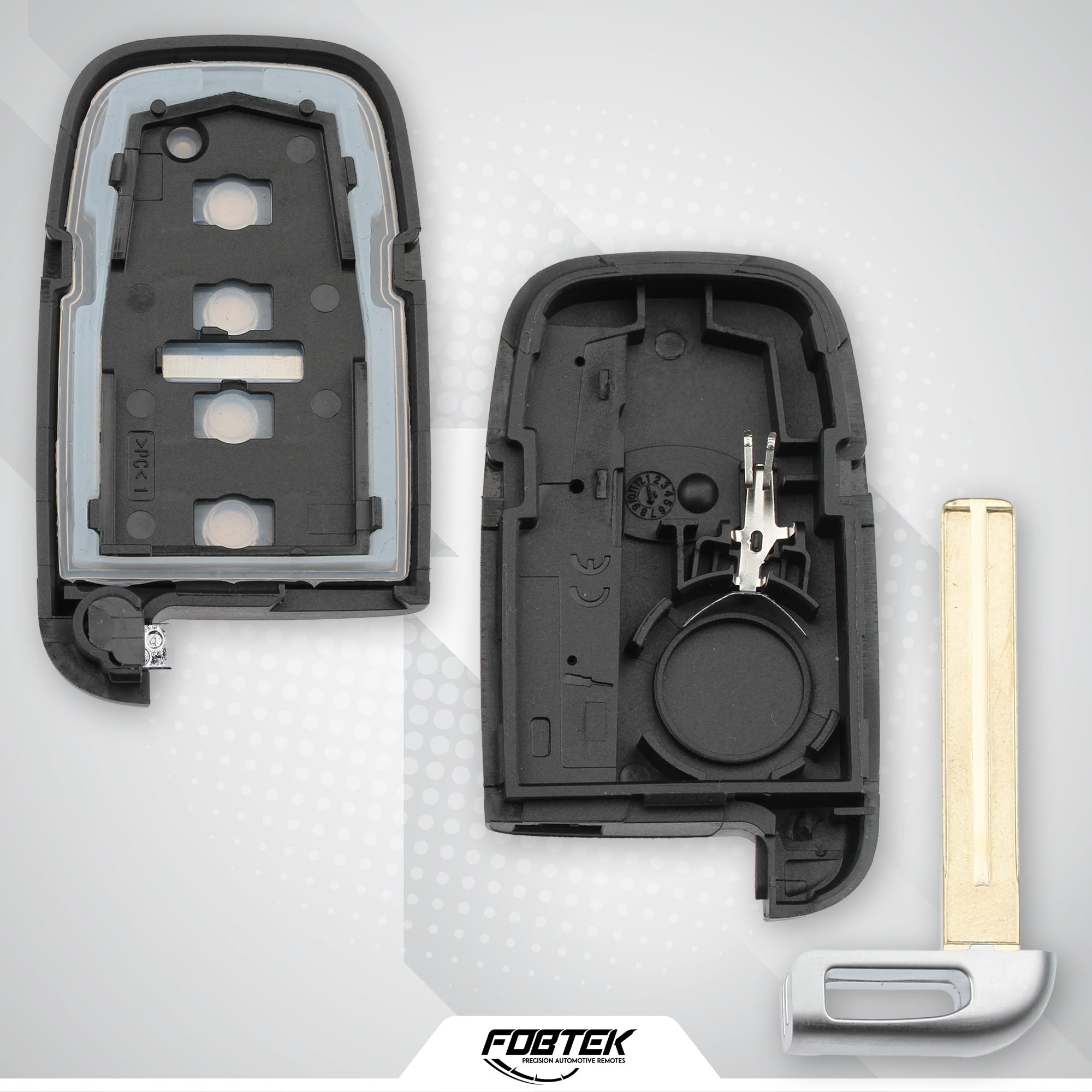 FOBTEK Key Fob Shell Case for Hyundai Kia SY5HMFNA04, 4-Button