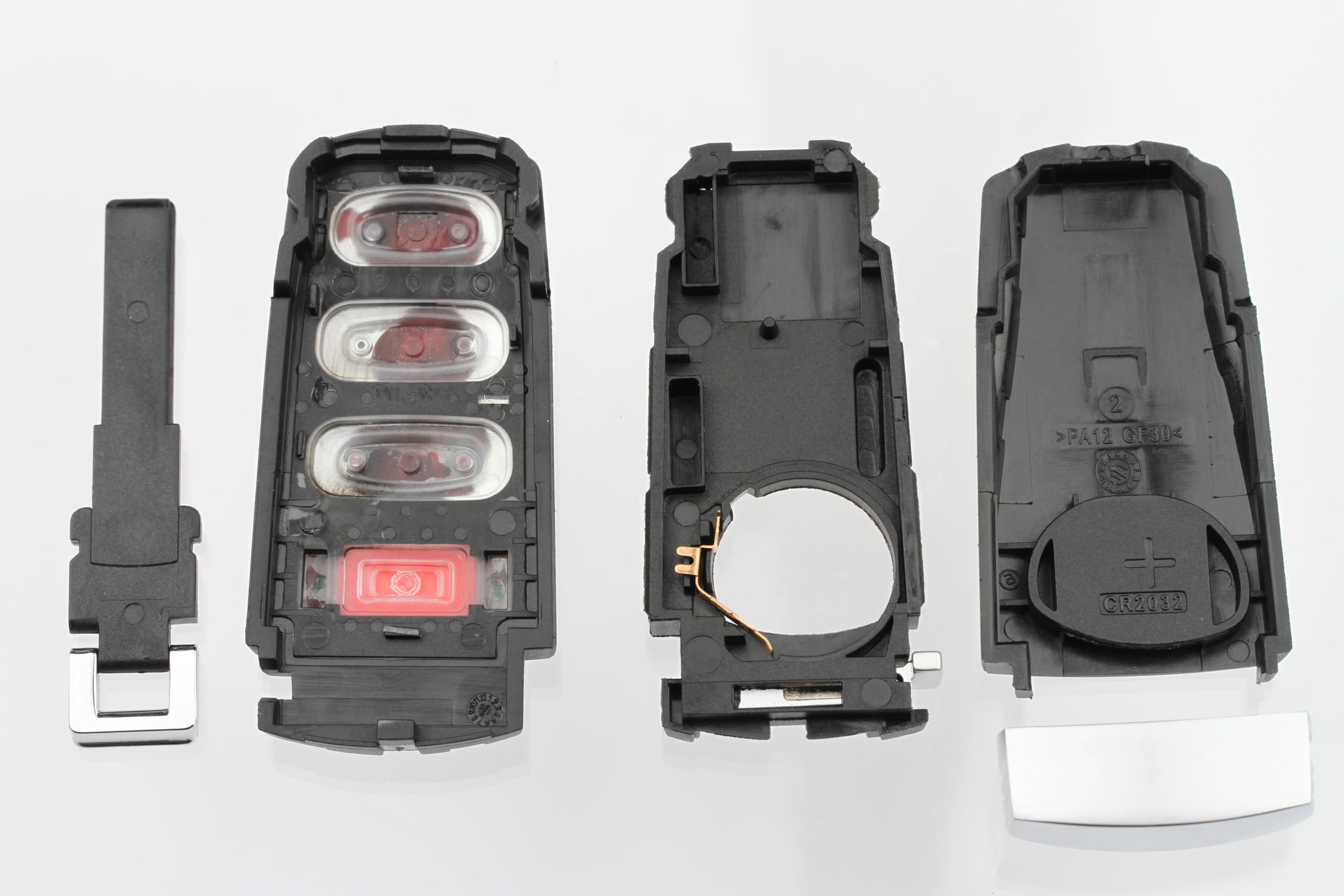 FOBTEK Smart Key Fob Shell Case & Button Pad for Volkswagen HLO3C0959752N