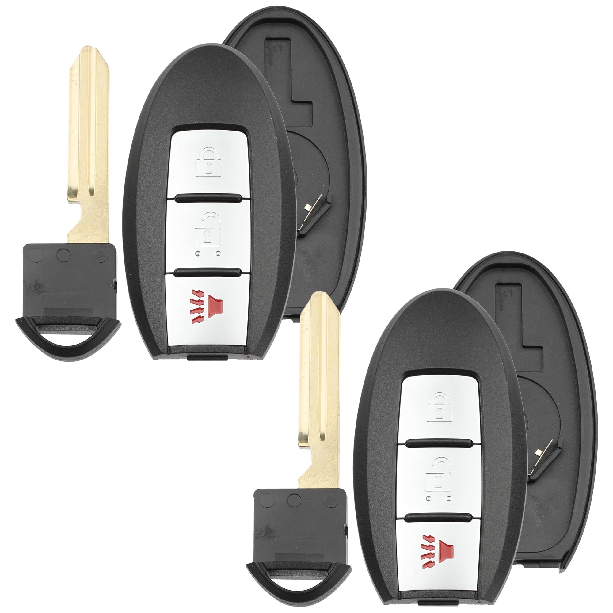 Key Fob Shell for Nissan – CWTWBU729 CWTWBU735 CWTWBU624, 3-Button