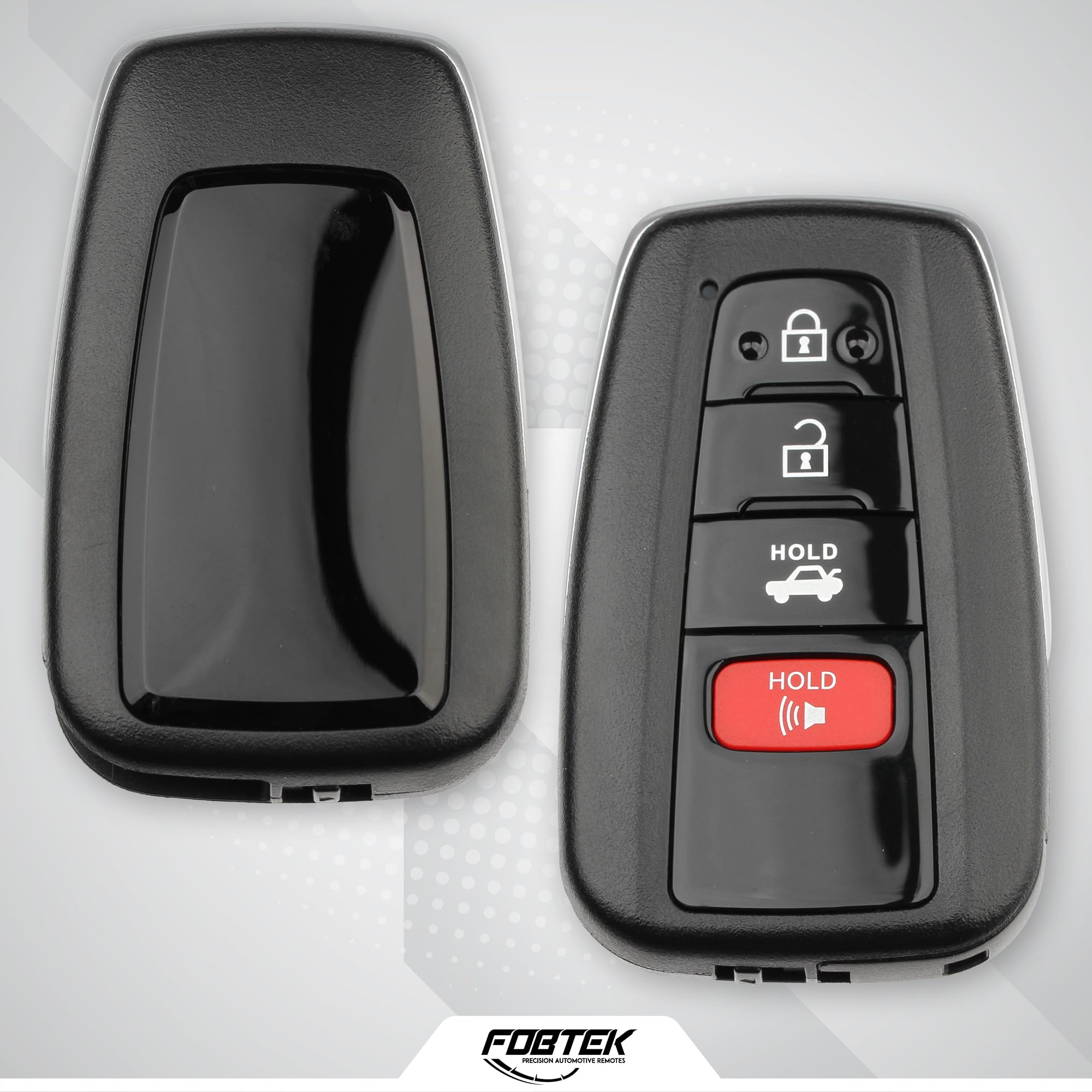 FOBTEK Smart Key Fob Shell Case for Toyota HYQ14FBC, 4-Button
