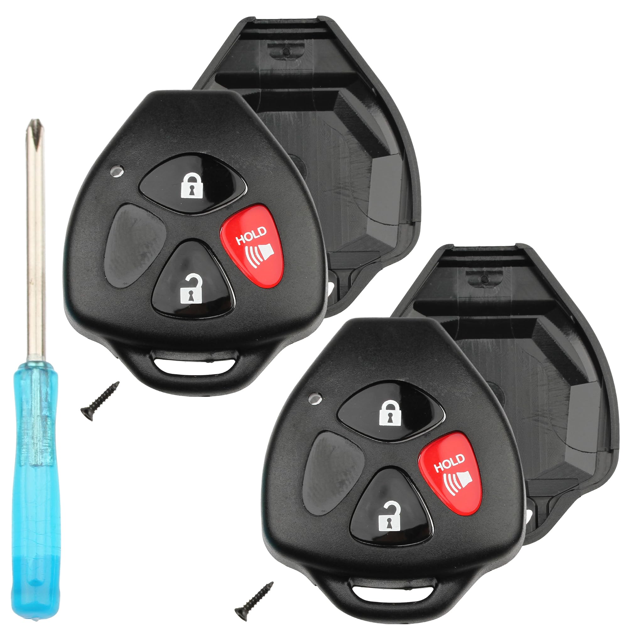 Key Fob Shell for Toyota Scion Pontiac – HYQ12BBY HYQ12BDC GQ4-29T MOZB41TG, 3-Button