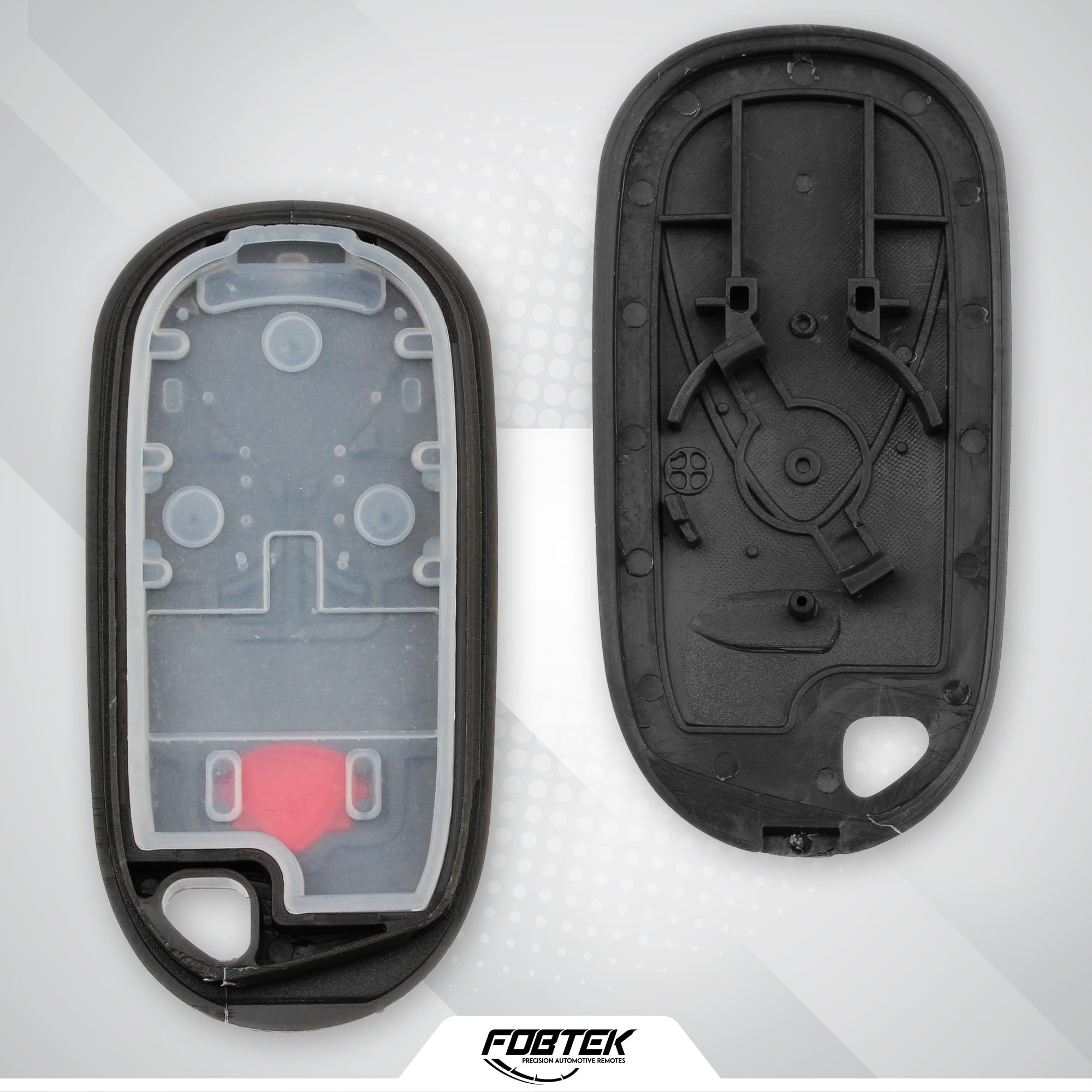 FOBTEK Key Fob Shell Case & Button Pad for Acura E4EG8D-444H-A, 4-Button