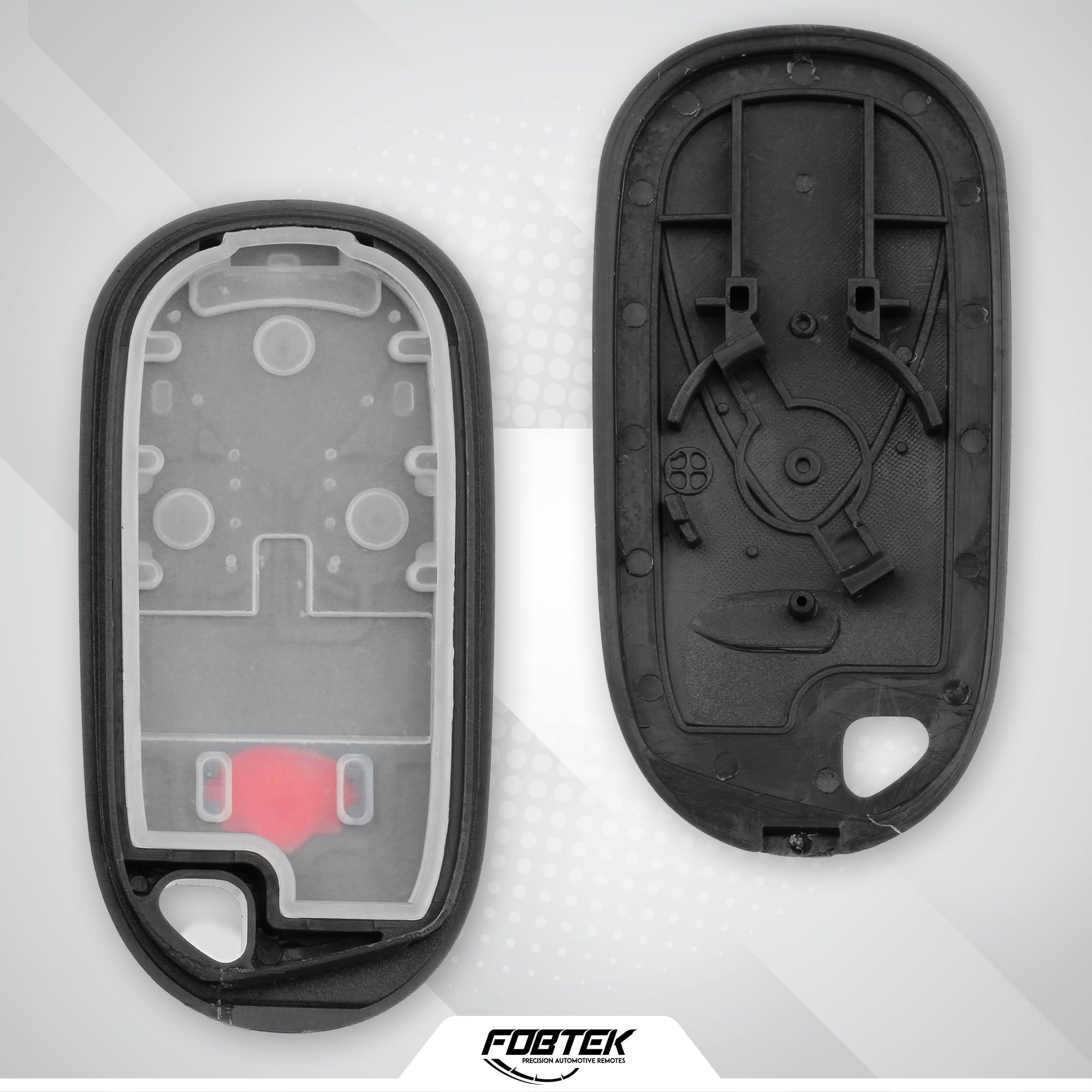 FOBTEK Key Fob Shell Case & Button Pad for Acura E4EG8D-444H-A, 3-Button