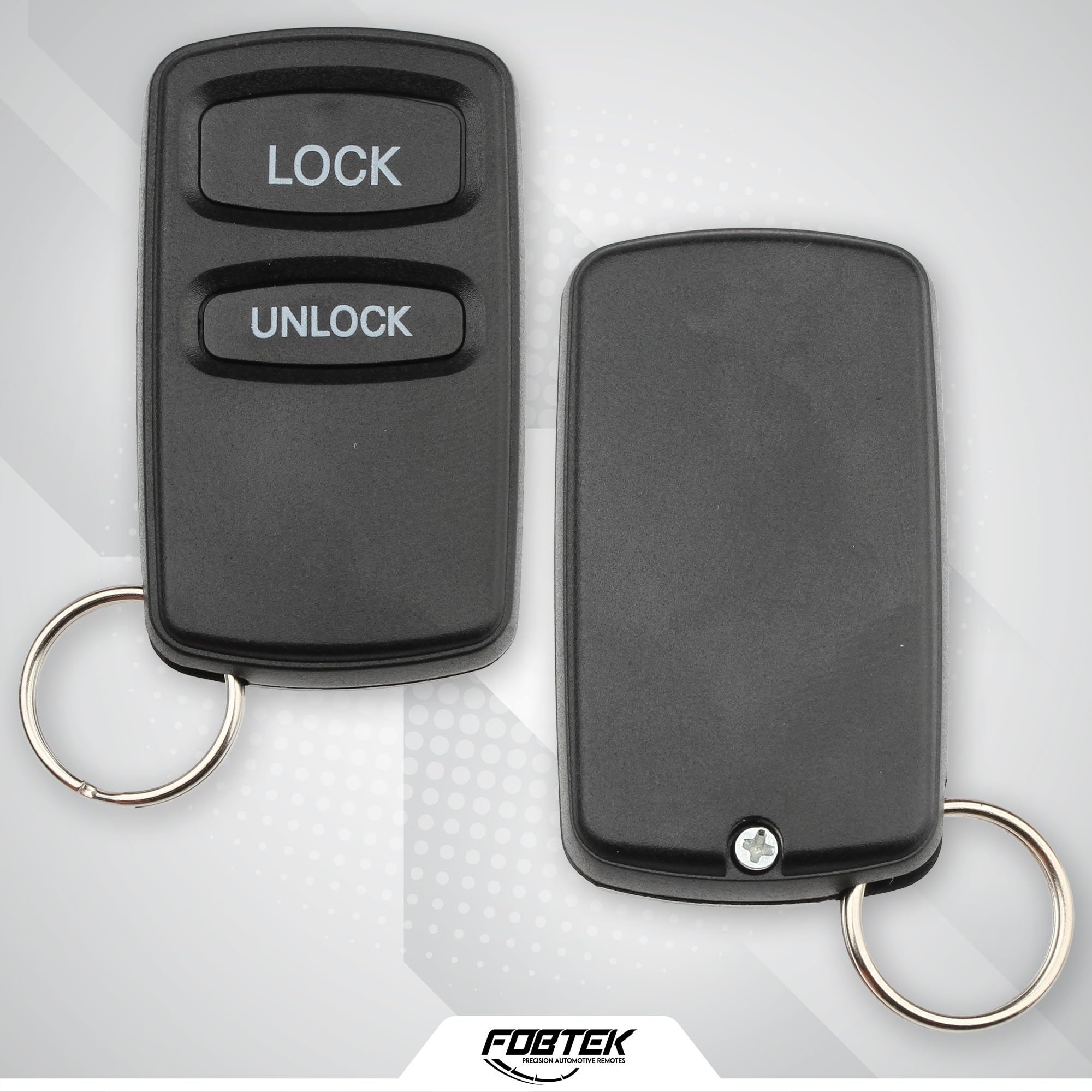 FOBTEK Key Fob Shell Case & Button Pad for Mitsubishi OUCG8D-525M-A