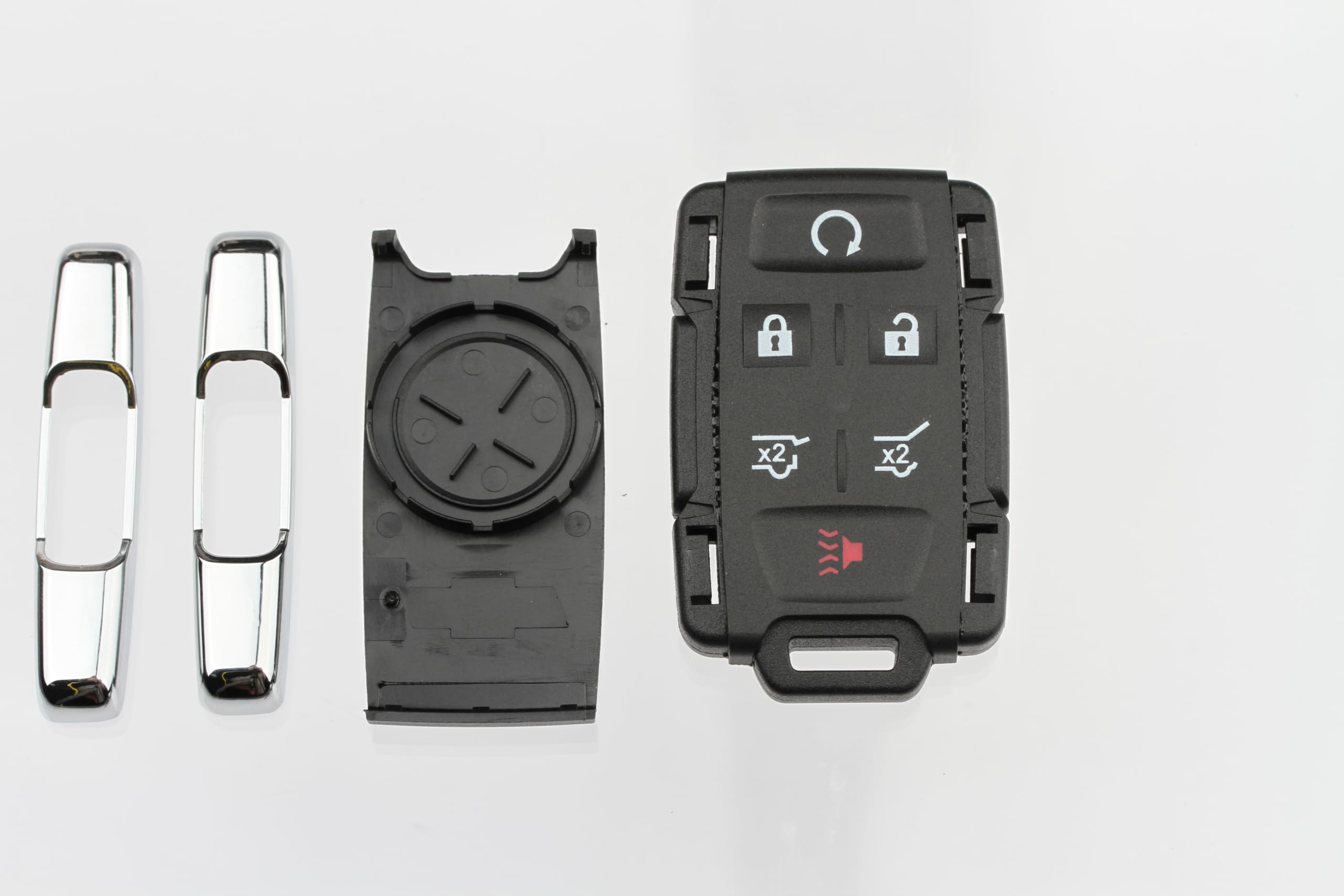 FOBTEK Key Fob Shell Case for Chevy GMC M3N-32337100, 6-Button