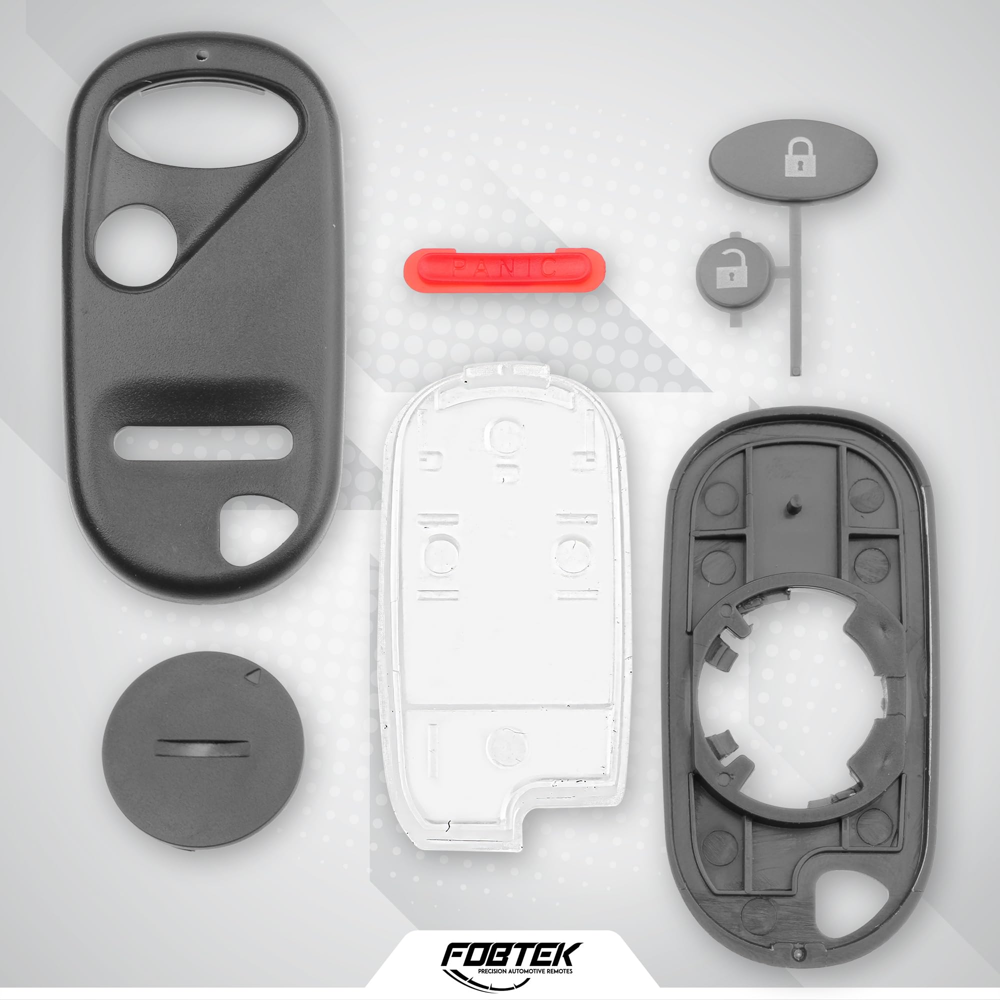 FOBTEK Key Fob Shell Case for Honda OUCG8D-344H-A, 3-Button
