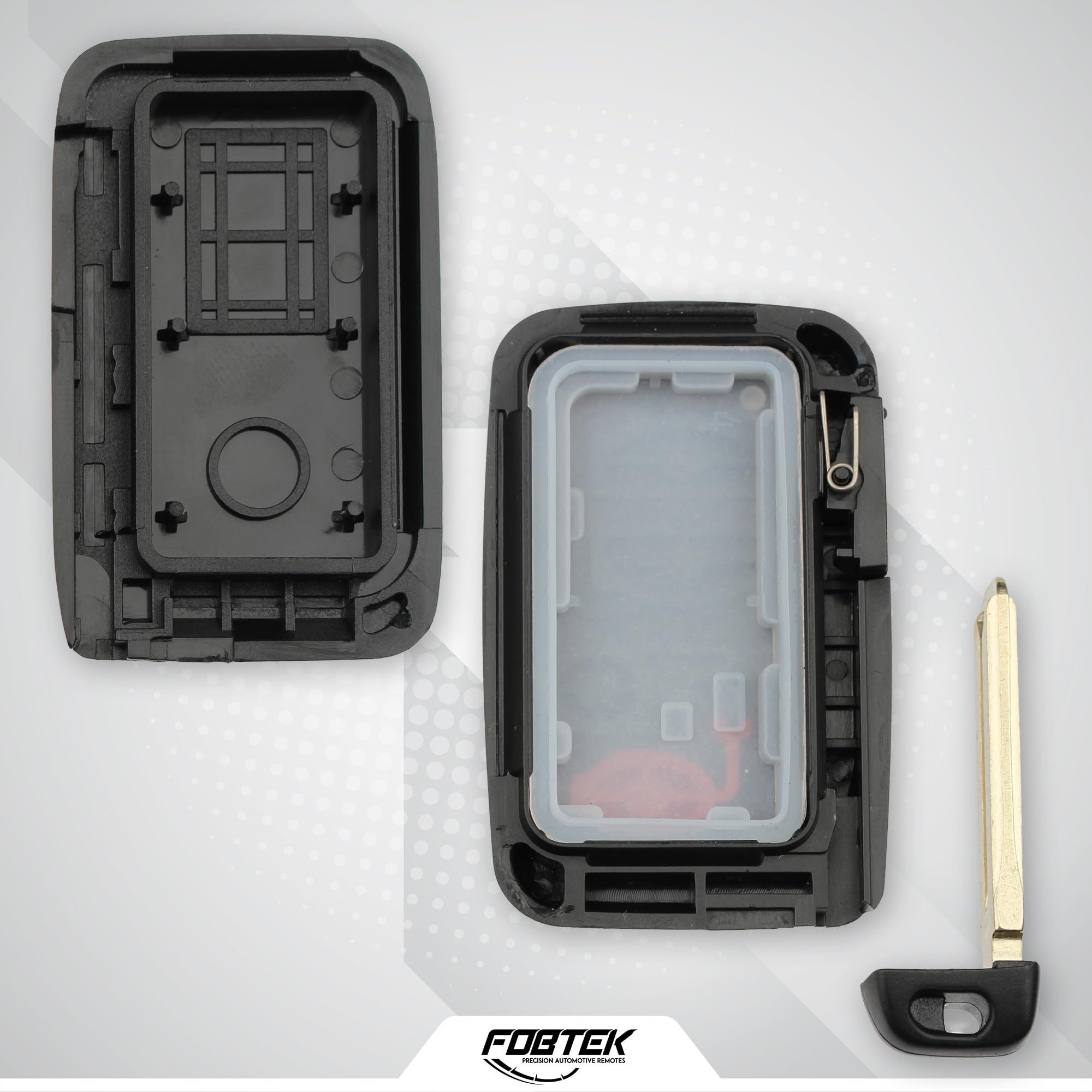 FOBTEK Smart Key Fob Shell Case for 2008-2013 Toyota Highlander, HYQ14AAB