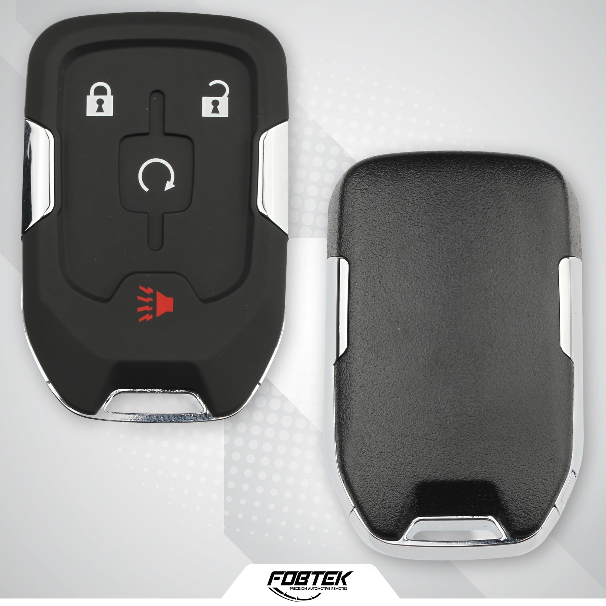 FOBTEK Smart Key Fob Shell Case for GMC Chevy HYQ1AA, 4-Button