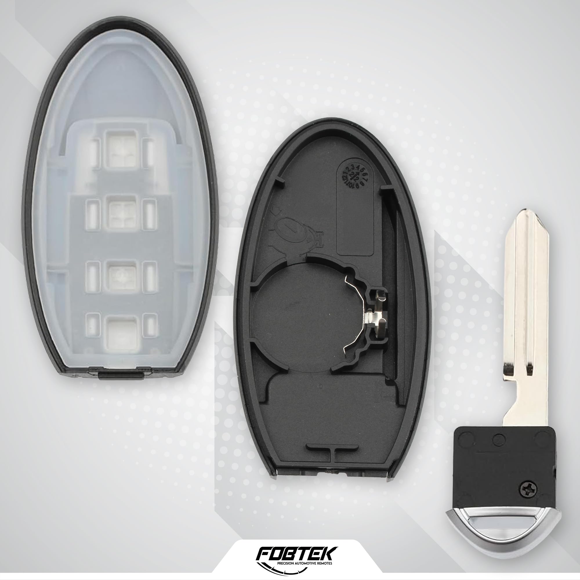 FOBTEK Smart Key Fob Shell Case for Nissan KR5S180144014