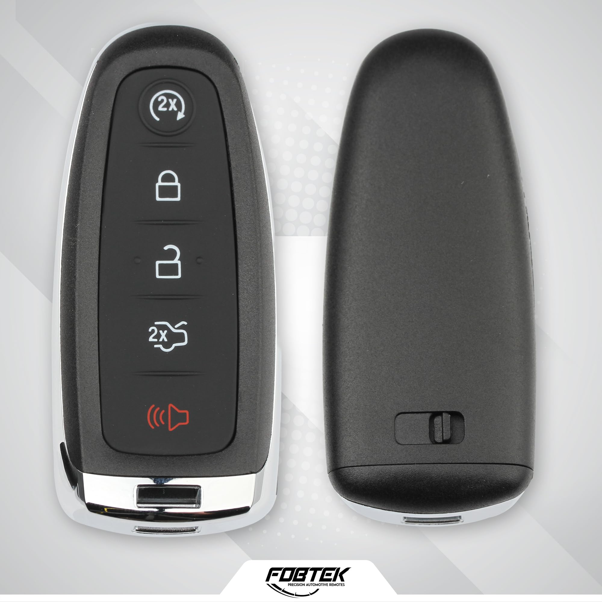 FOBTEK Smart Key Fob Shell Case for Ford Lincoln M3N5WY8609, 5-Button