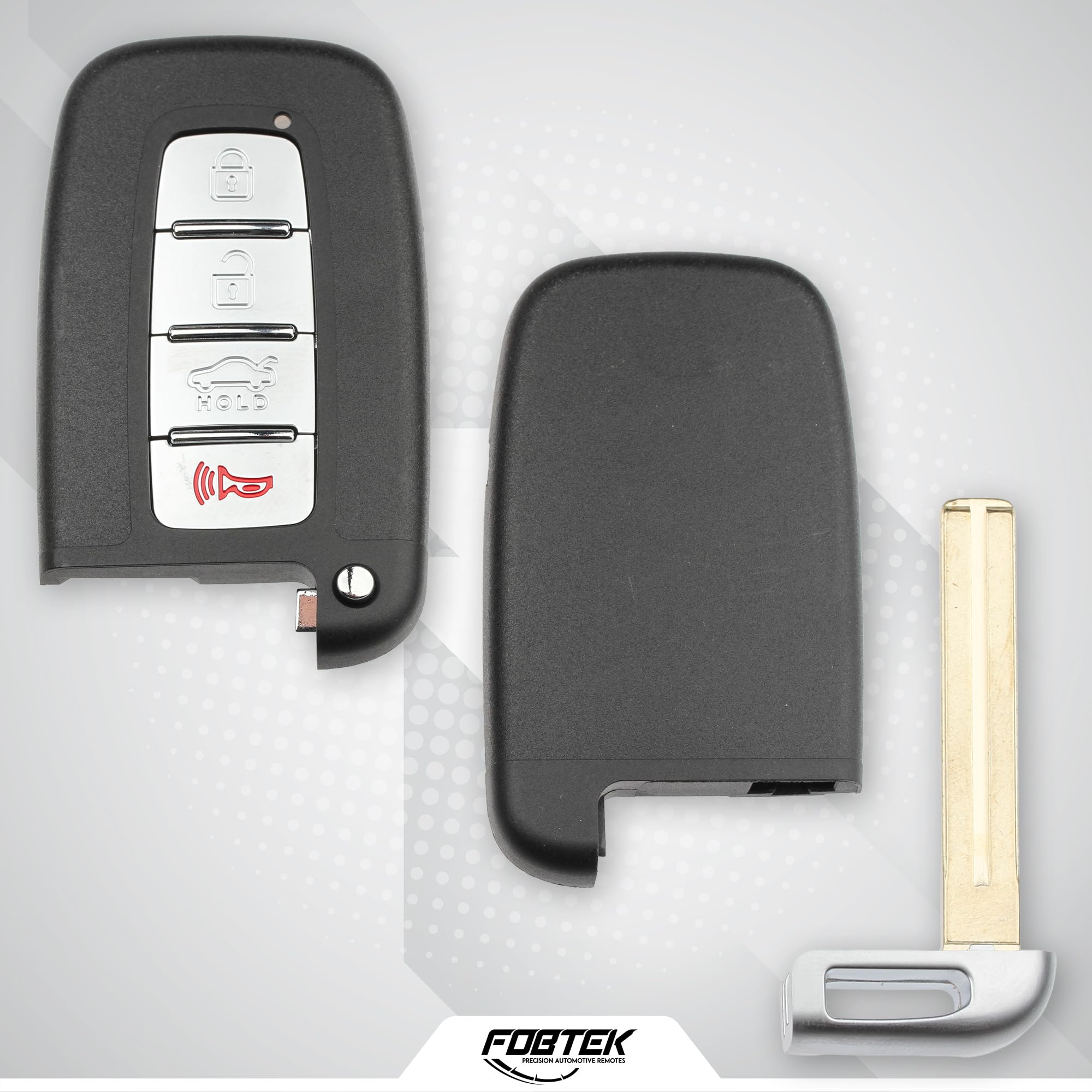 FOBTEK Key Fob Shell Case for Hyundai Kia SY5HMFNA04, 4-Button