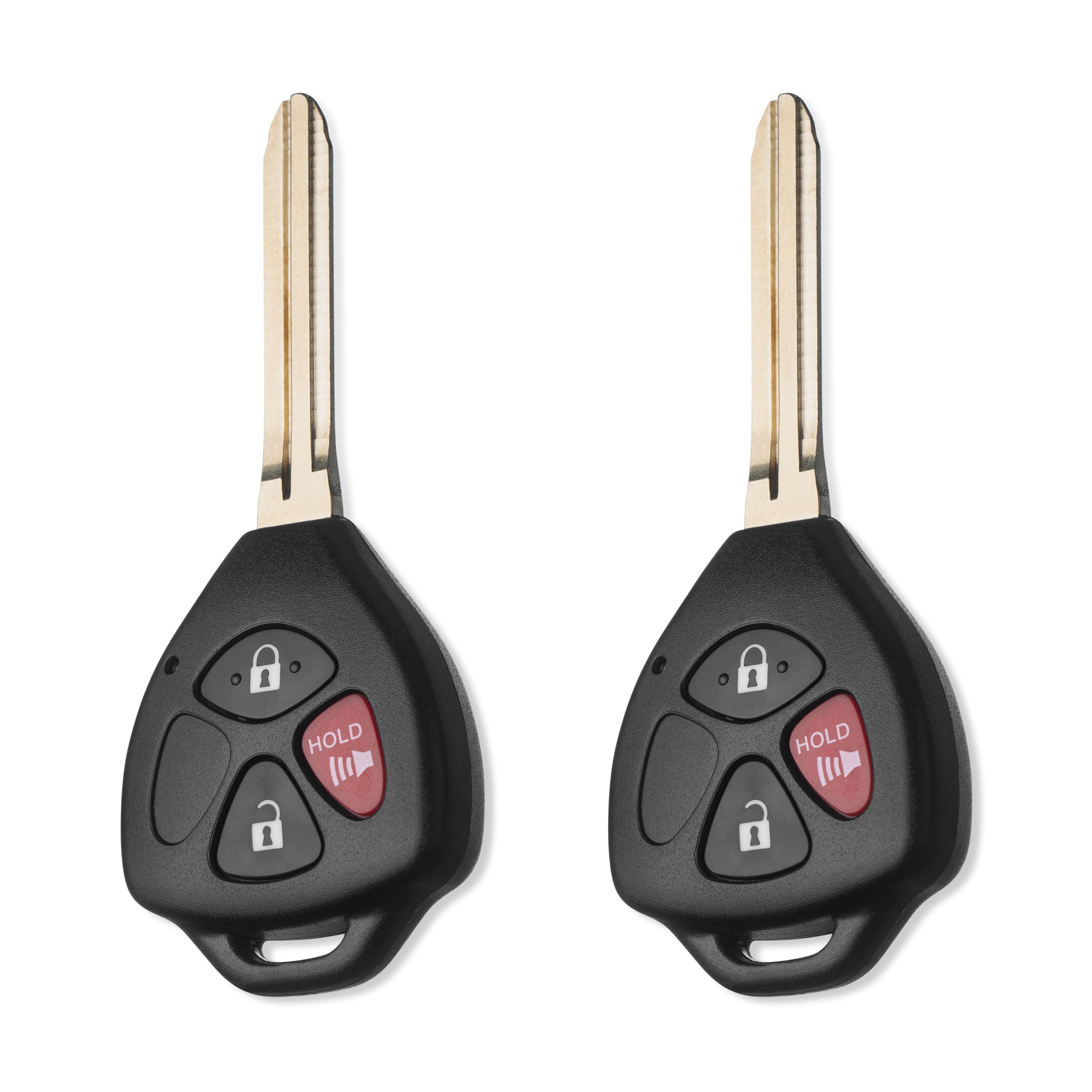 FOBTEK Keyless Entry Remote Head Key Fob for Toyota 4Runner RAV4 Yaris Replacement for HYQ12BBY, 89070-52850 (for G chip, 3-Button)