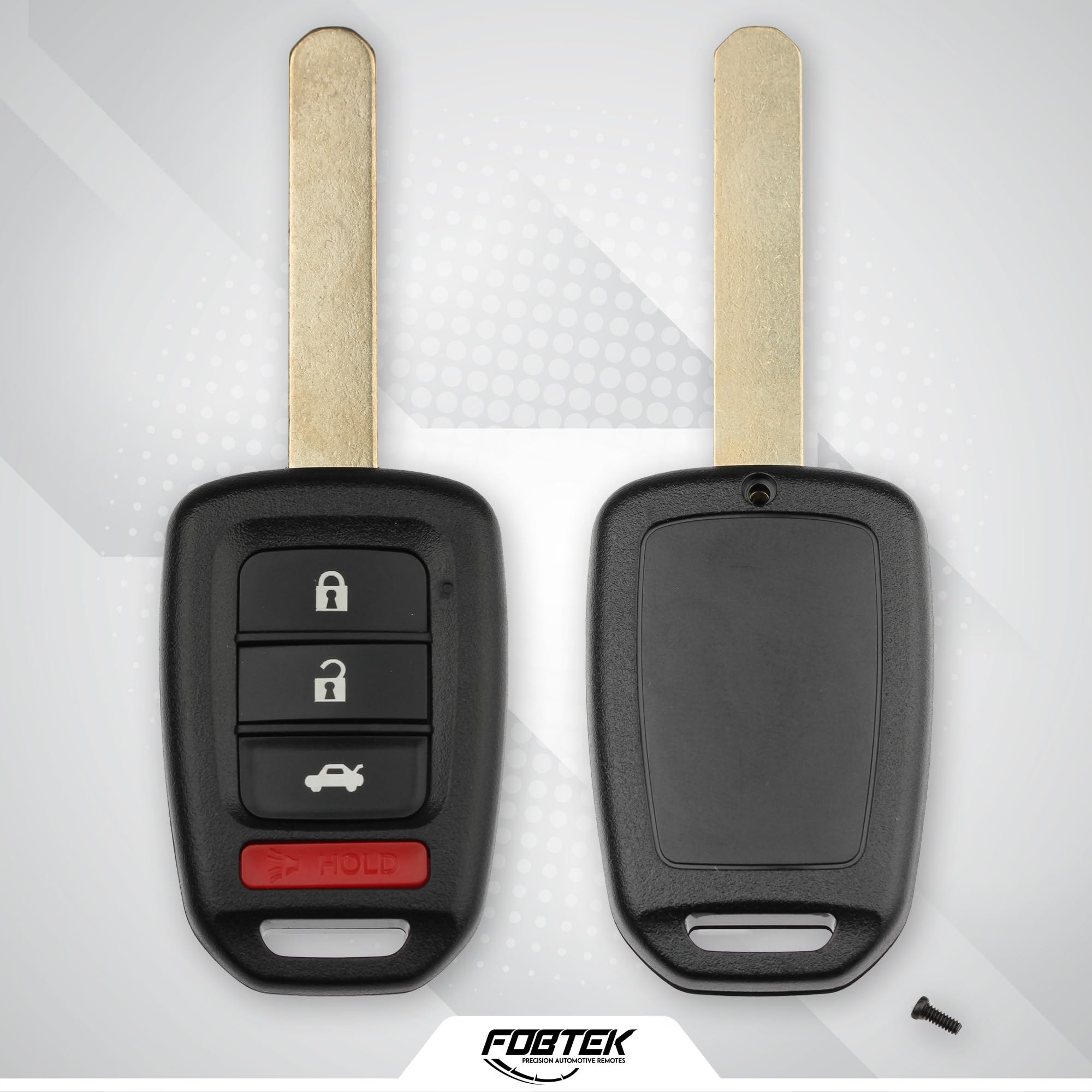 FOBTEK Key Fob Shell Case for Honda MLBHLIK6-1T, 4-Button