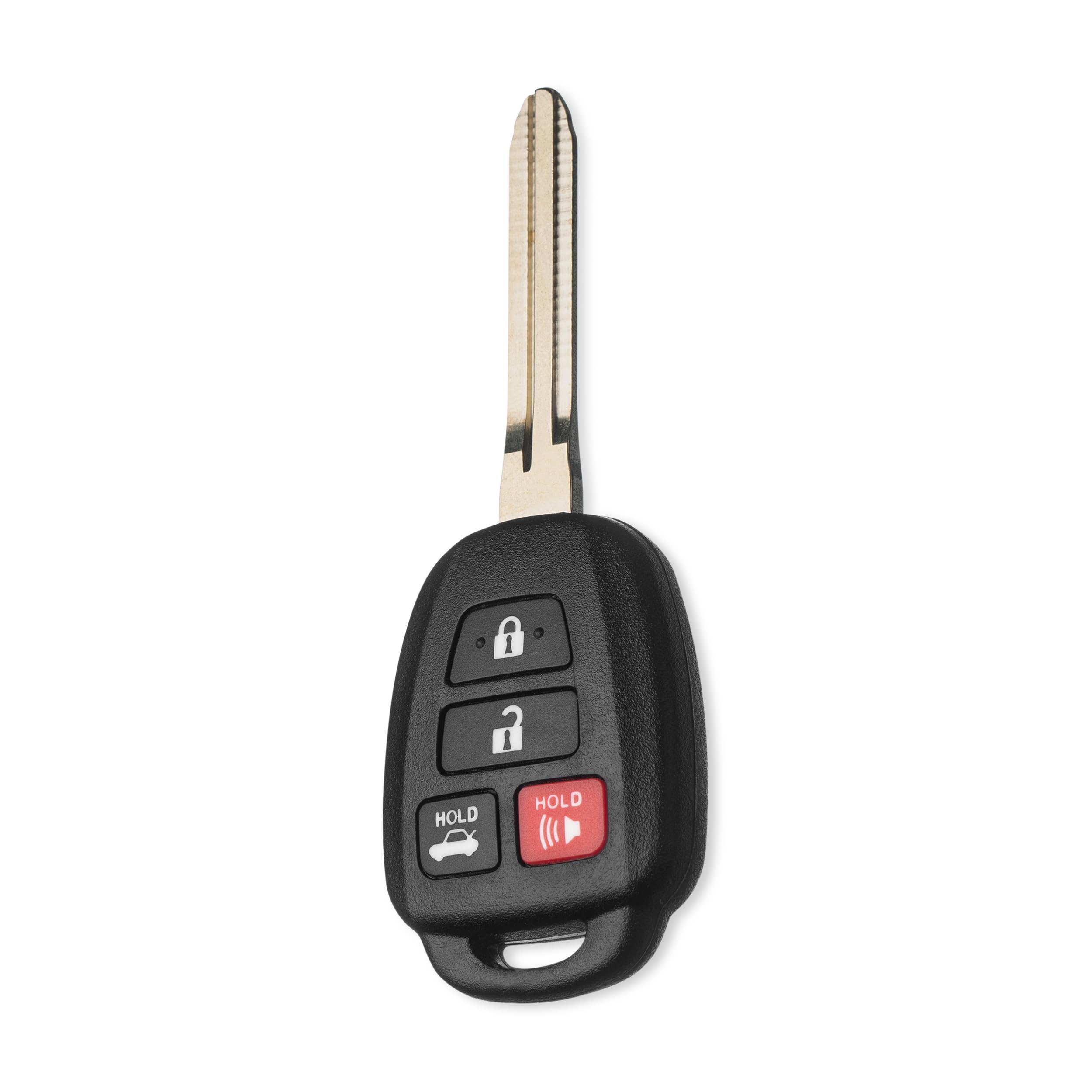 FOBTEK Keyless Entry Remote Head Key Fob for Toyota Camry Corolla Tacoma Replacement for HYQ12BDM, 89070-06421 (for 4D-H, 4-Button)