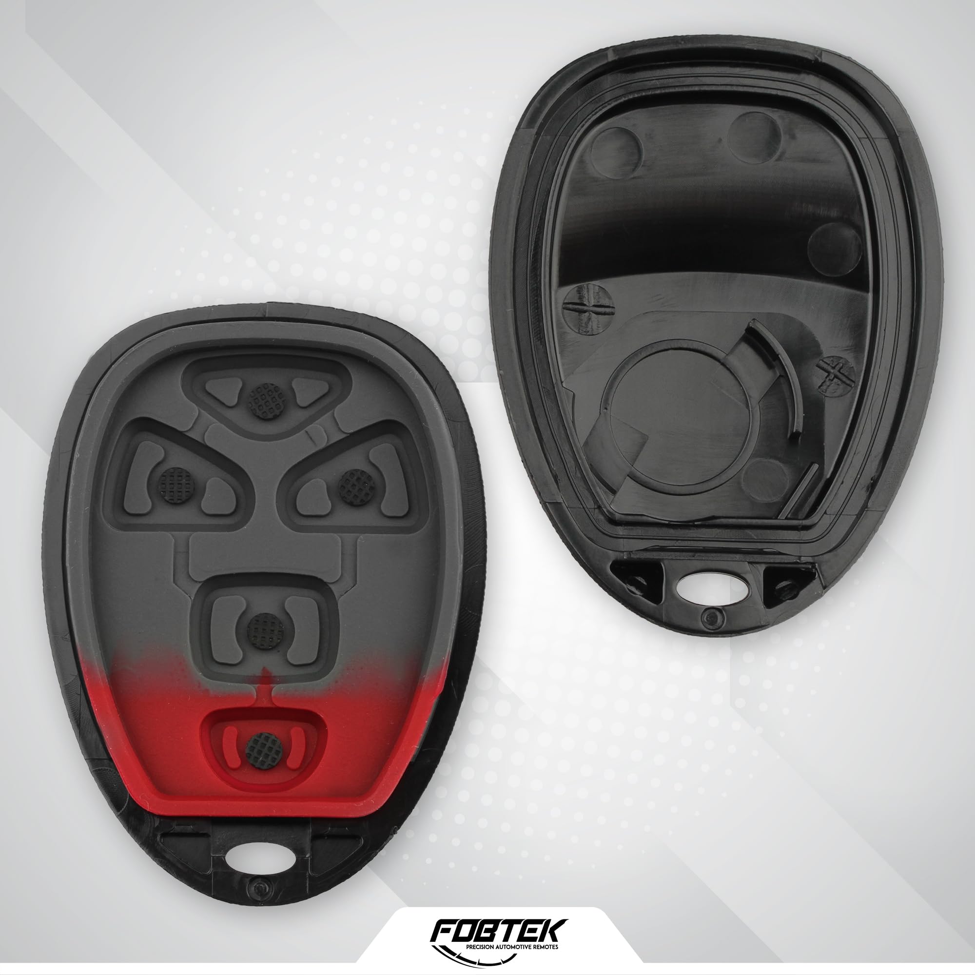 FOBTEK Key Fob Shell Case for Chevy Cadillac GMC OUC60270, 5-Button