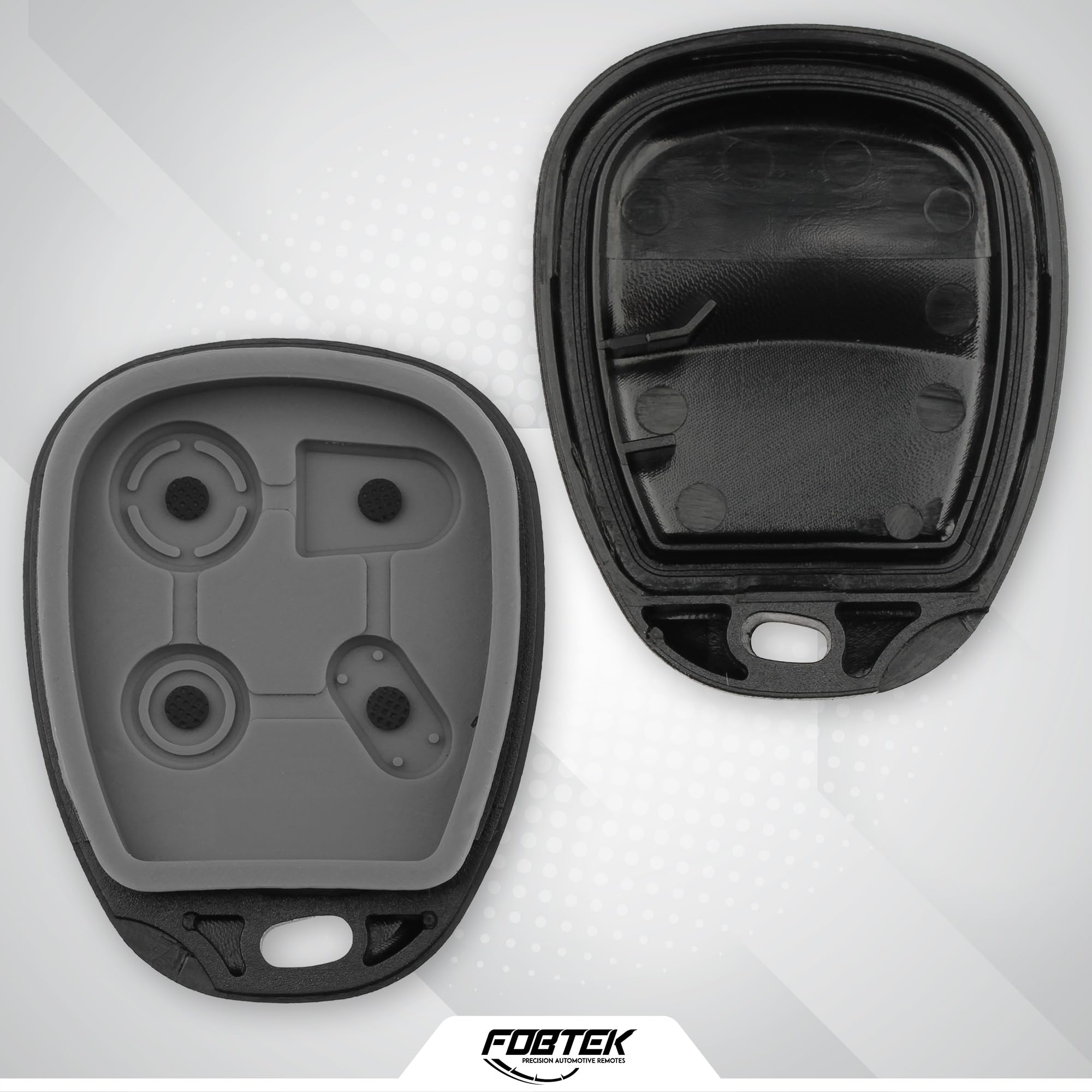FOBTEK Key Fob Shell Case for Chevy Pontiac Buick KOBLEAR1XT, 4-Button