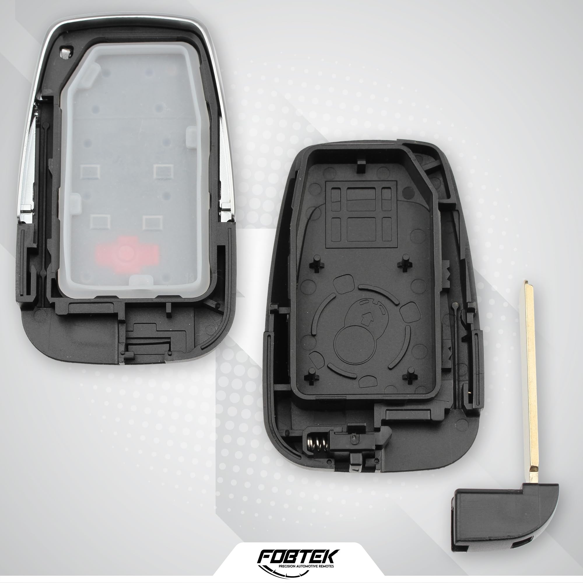 FOBTEK Smart Key Fob Shell Case for Toyota HYQ14FBC, 3-Button