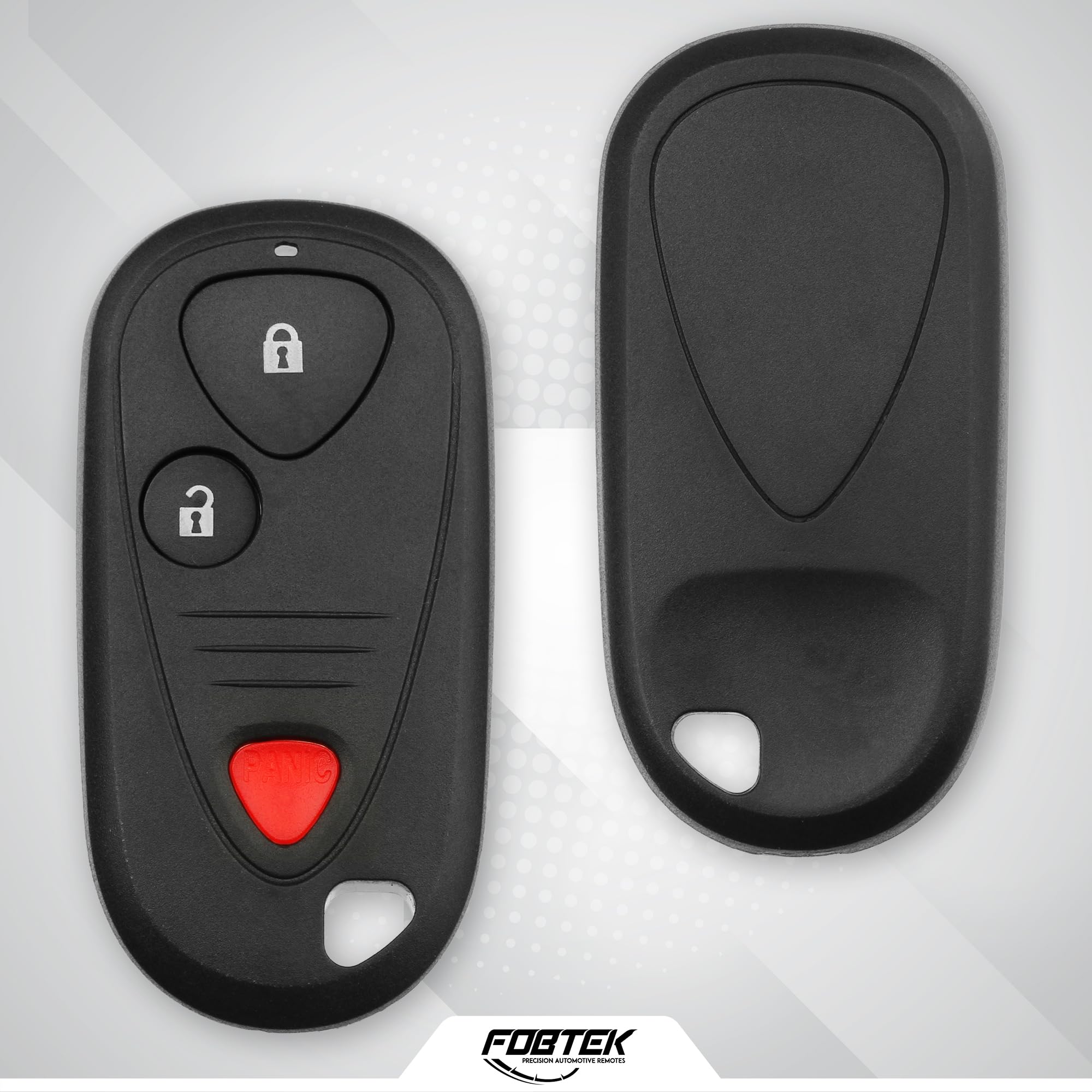 FOBTEK Key Fob Shell Case & Button Pad for Acura E4EG8D-444H-A, 3-Button