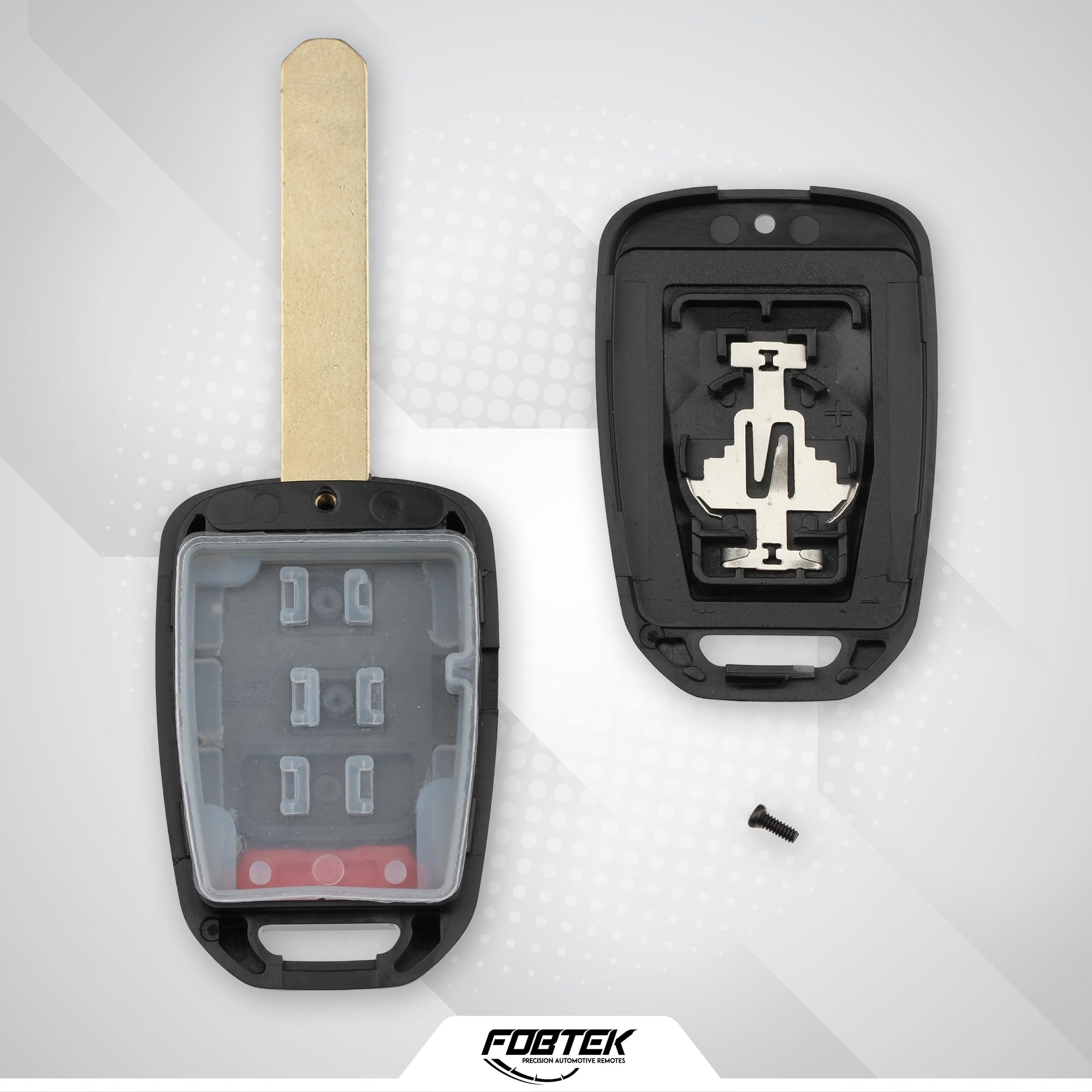 FOBTEK Key Fob Shell Case for Honda MLBHLIK6-1T, 3-Button