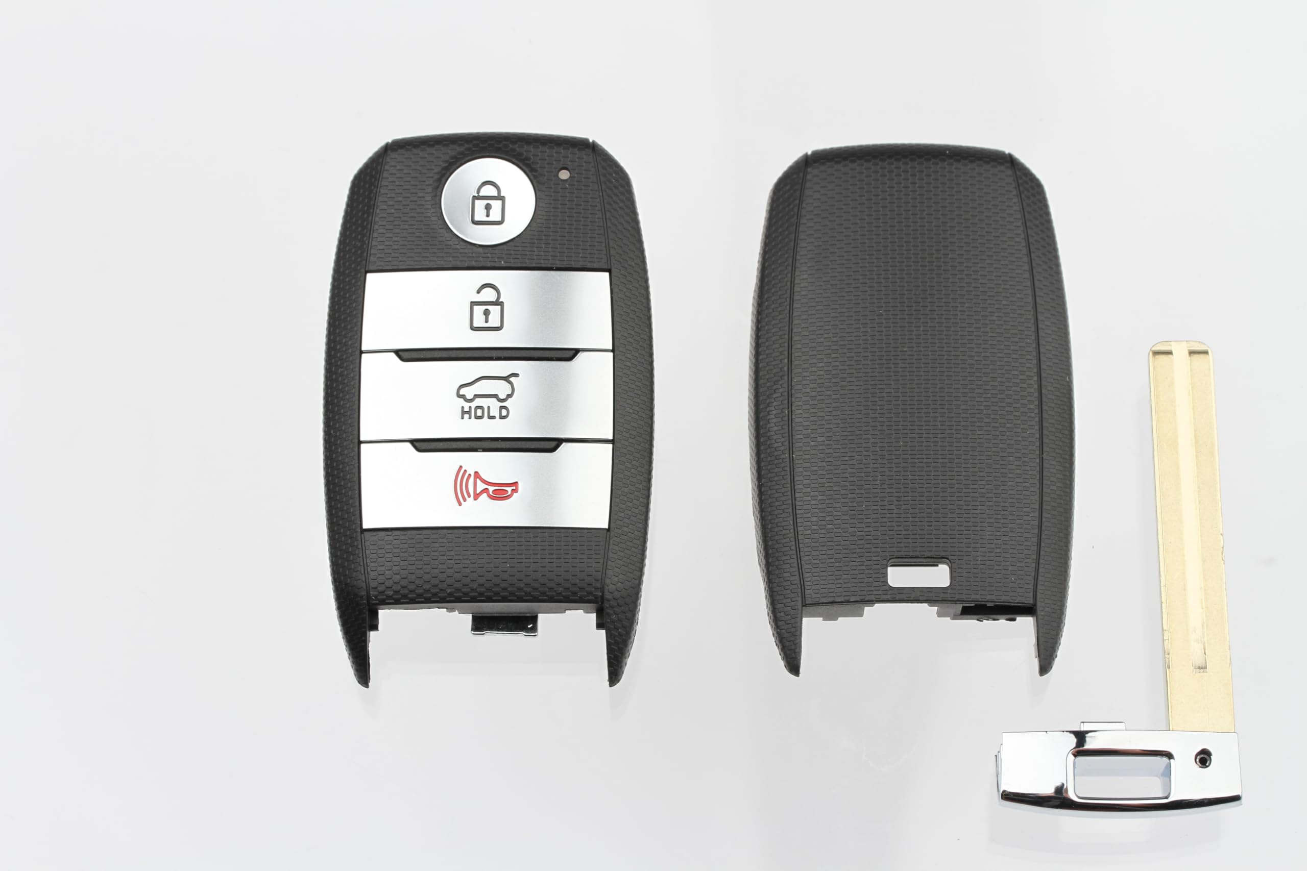 FOBTEK Smart Key Fob Shell Case & Button Pad for Kia TQ8-FOB-4F06, 4-Button