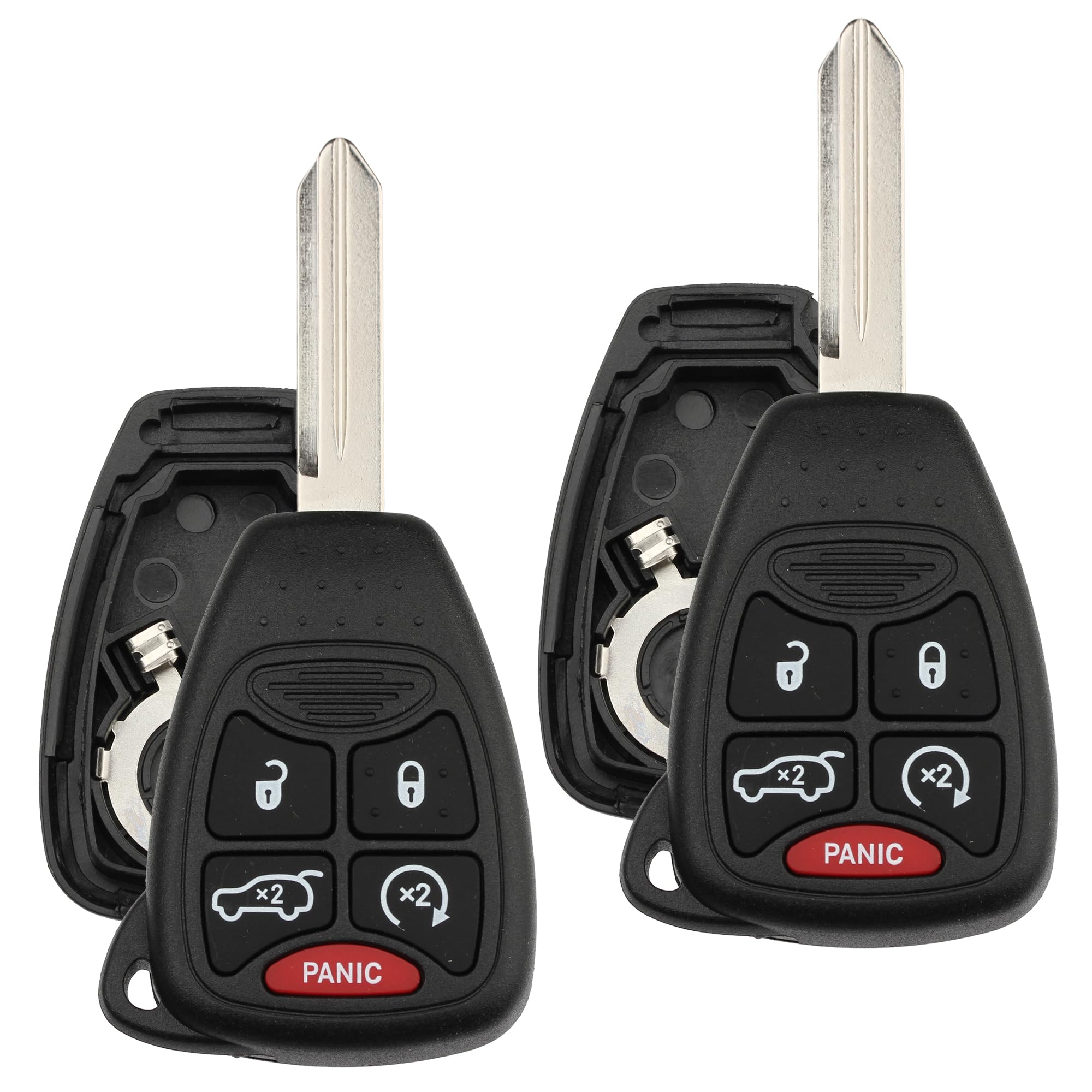Key Fob Shell for Chrysler Dodge Jeep – OHT692427AA OHT692713AA, 5-Button