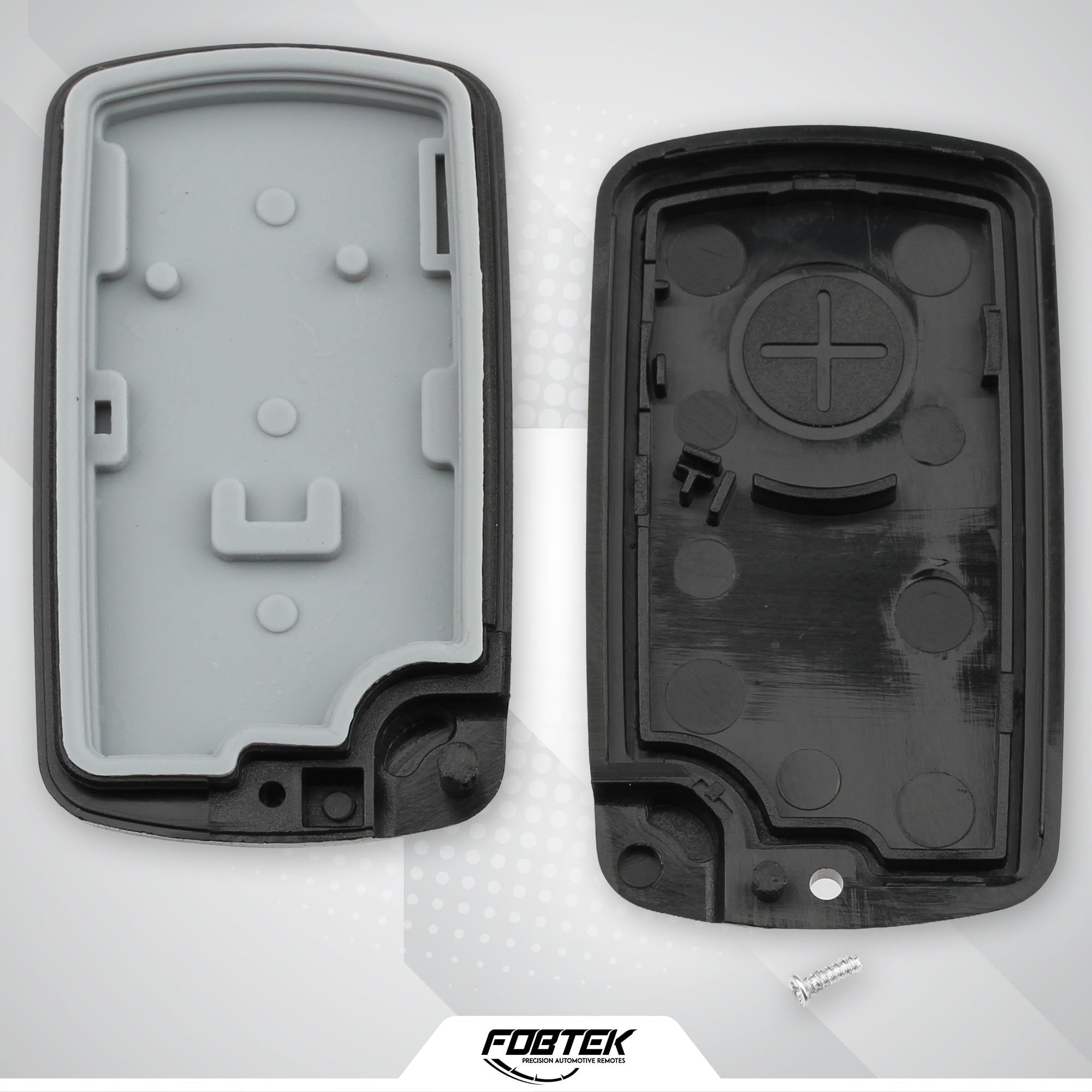 FOBTEK Key Fob Shell Case & Button Pad for Mitsubishi OUCG8D-525M-A