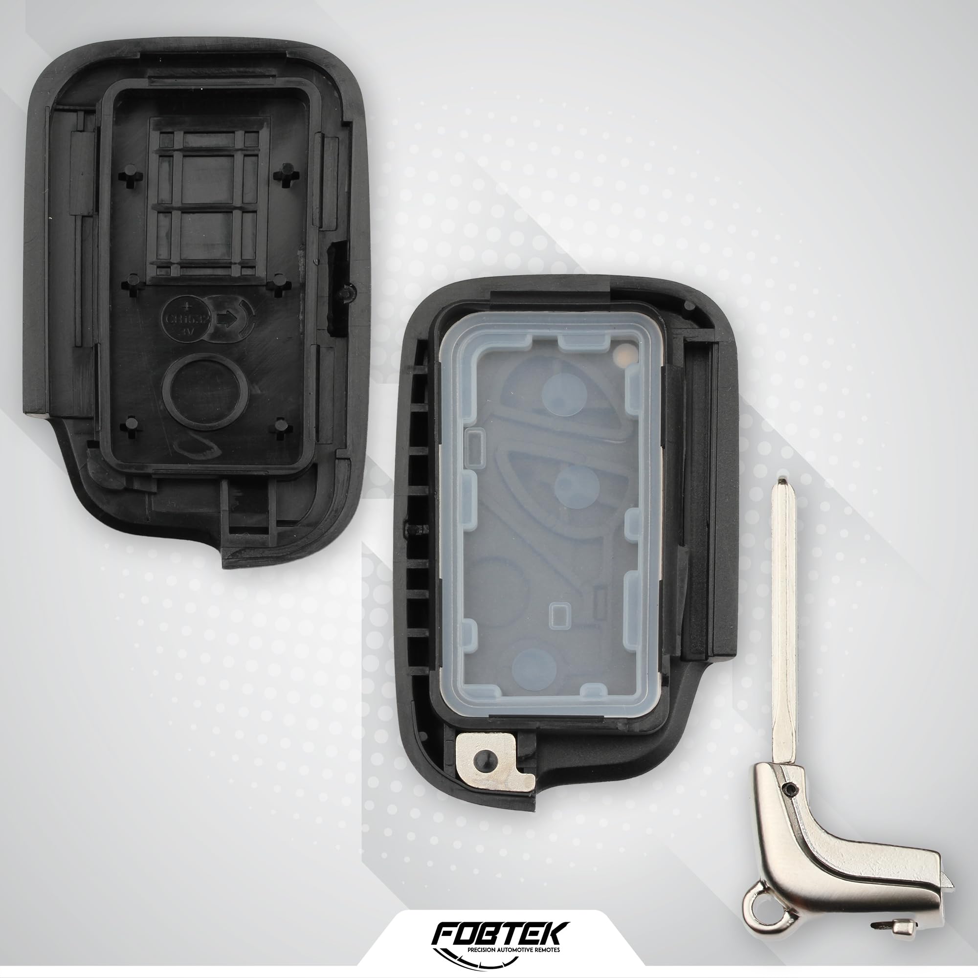 FOBTEK Smart Key Fob Shell Case for Lexus HYQ14AEM, 4-Button