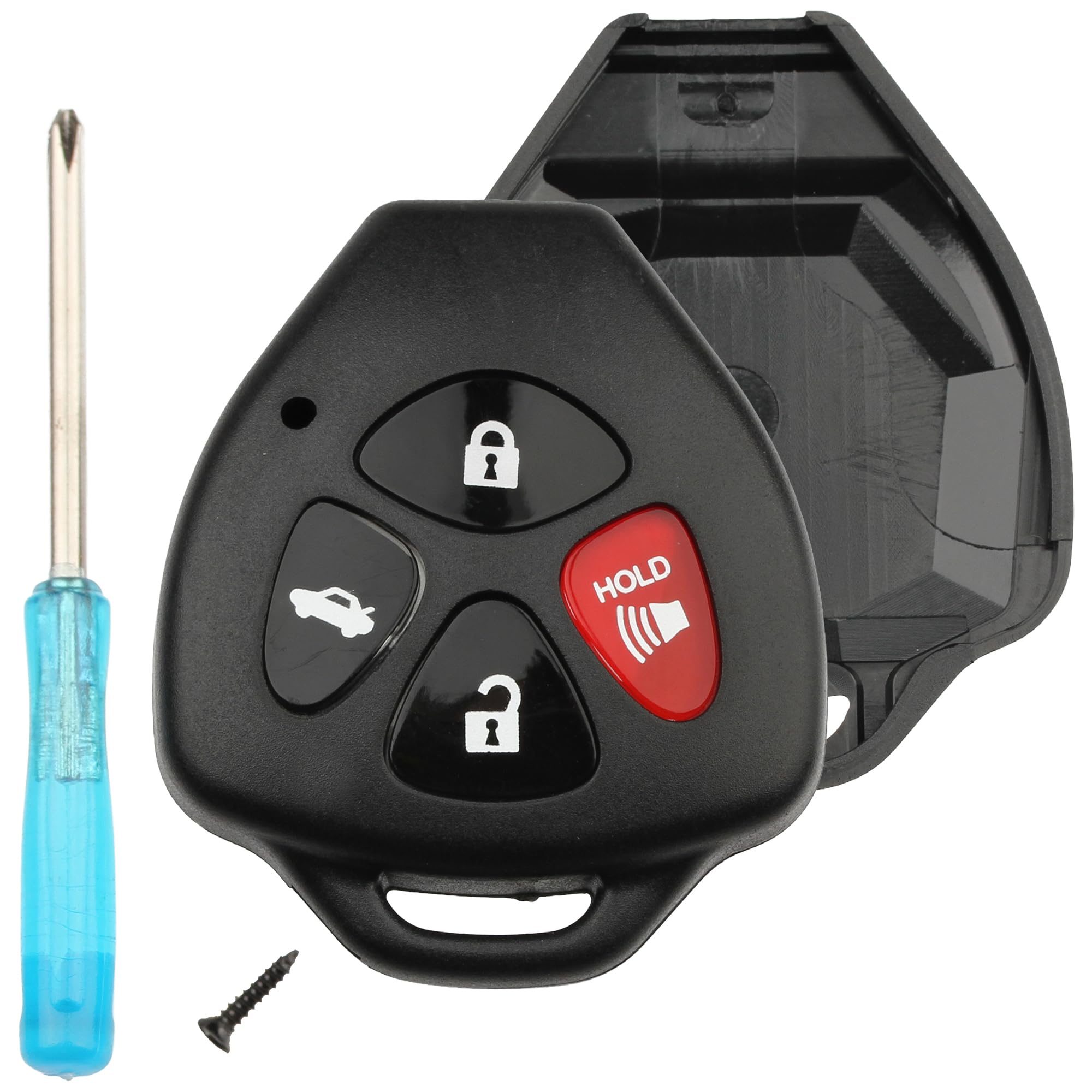 FOBTEK Key Fob Shell Case for Toyota Scion Subaru HYQ12BBY, 4-Button
