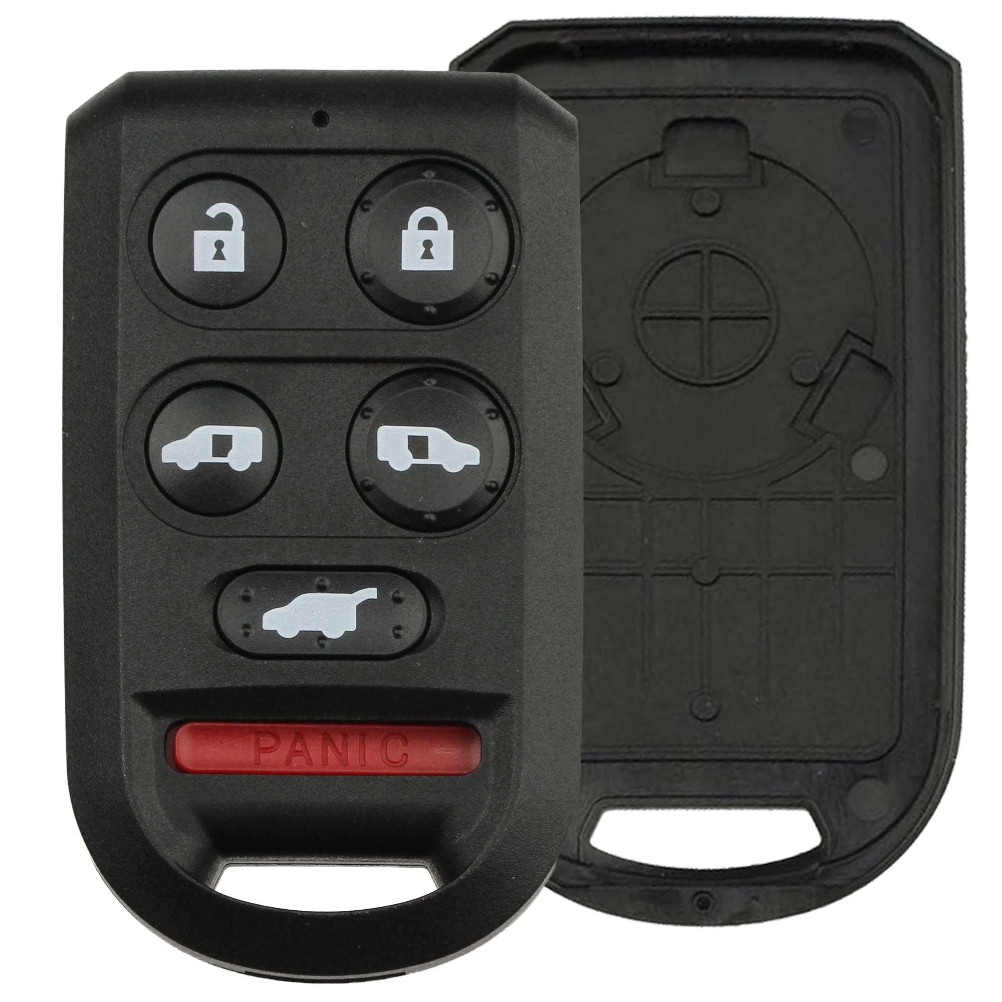 FOBTEK Key Fob Shell Case & Button Pad for Honda OUCG8D-399H-A, 6-Button
