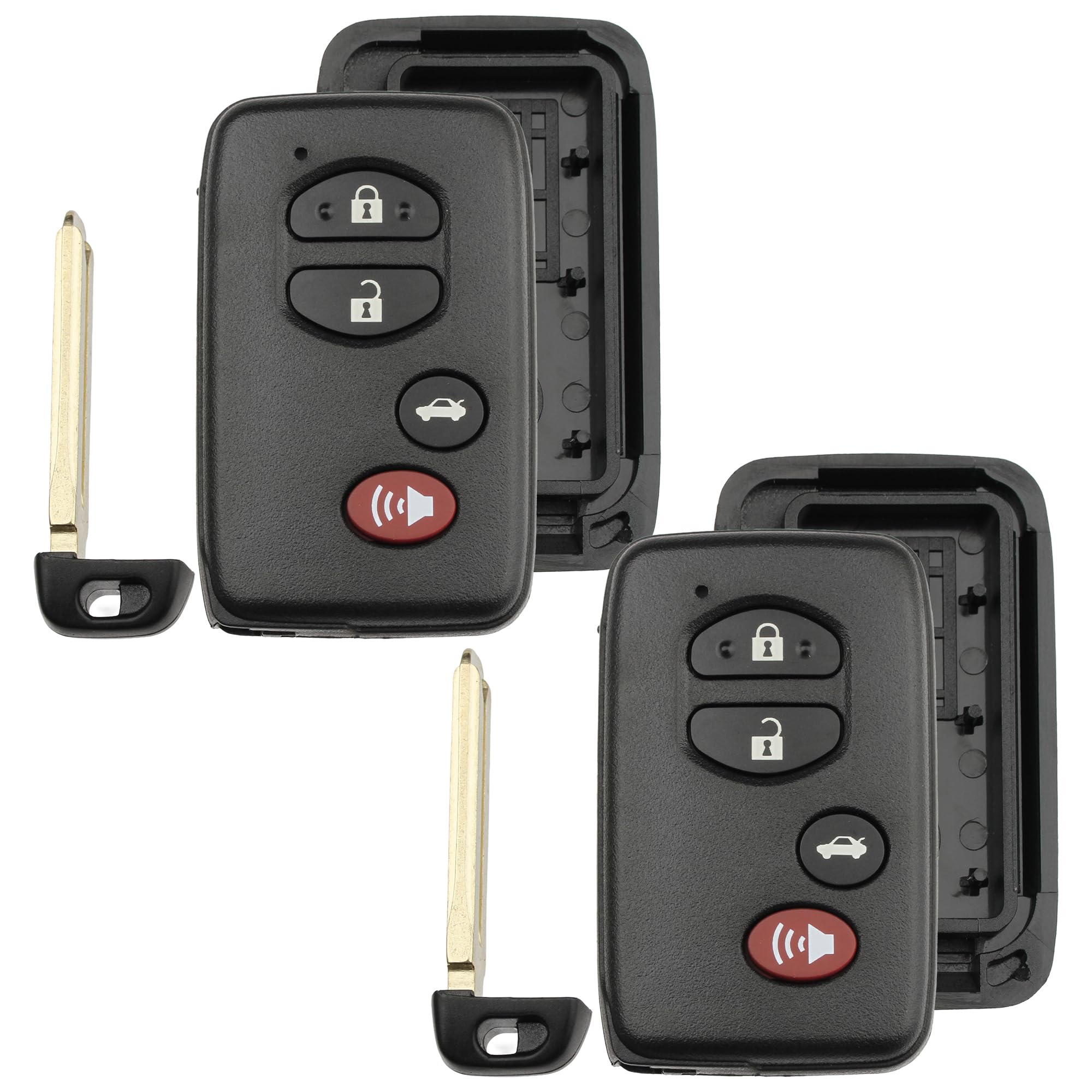 Key Fob Shell for Toyota – HYQ14AAB HYQ14AEM, 4-Button
