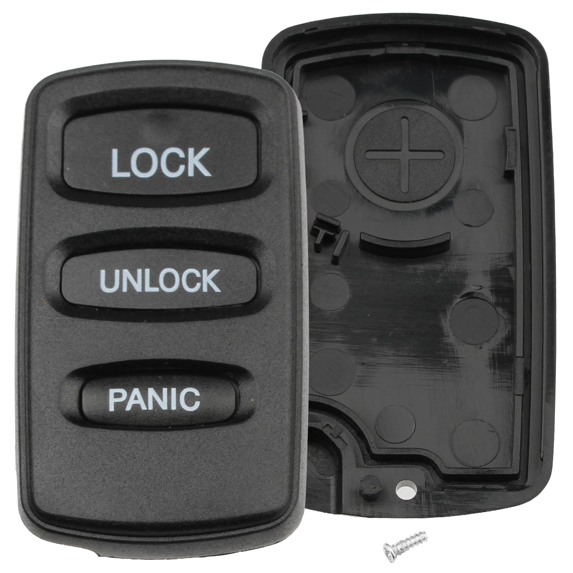 FOBTEK Key Fob Shell Case & Button Pad for Mitsubishi Chrysler G8D-525M-A
