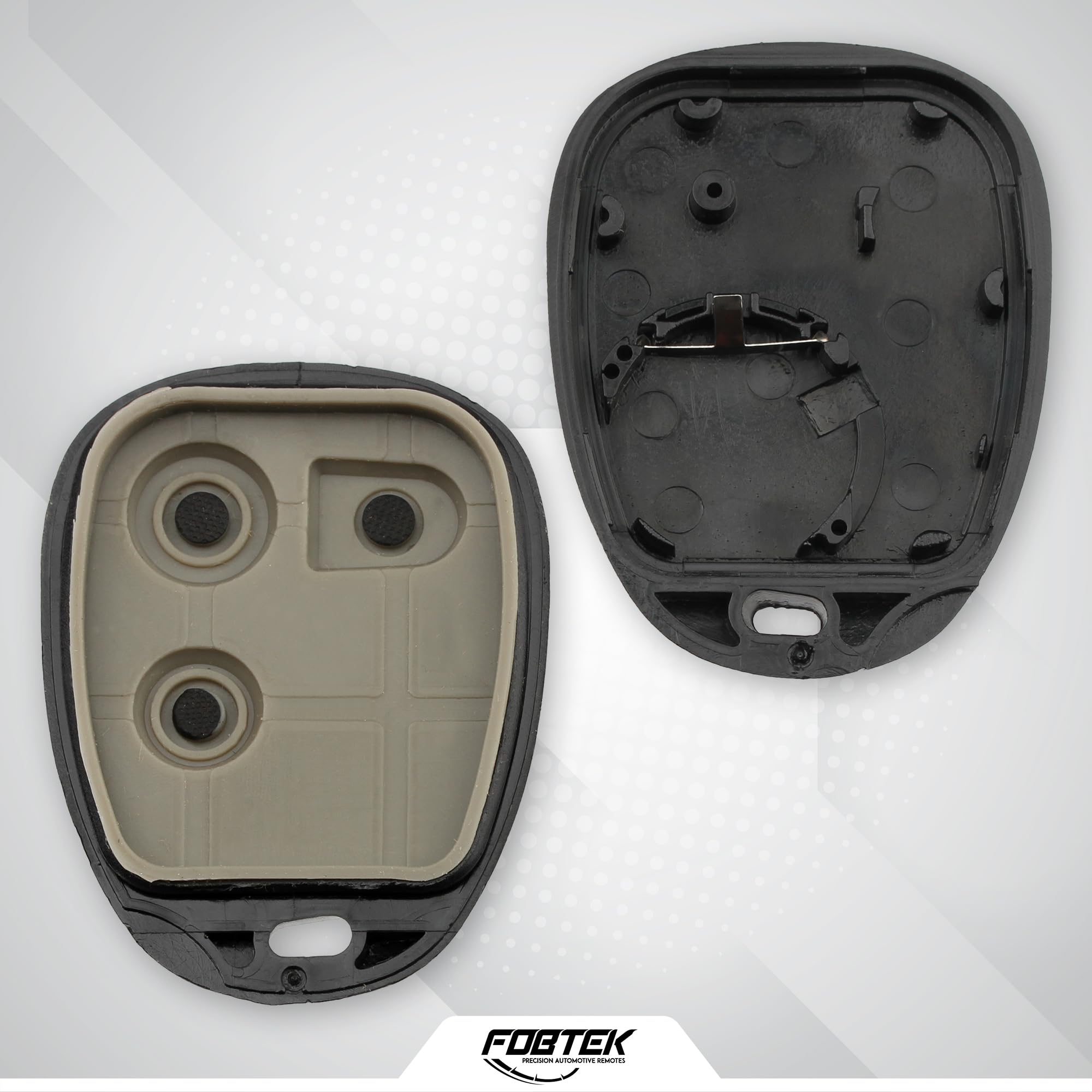 FOBTEK Key Fob Shell Case for Chevy GMC Cadillac ABO1502T, 3-Button