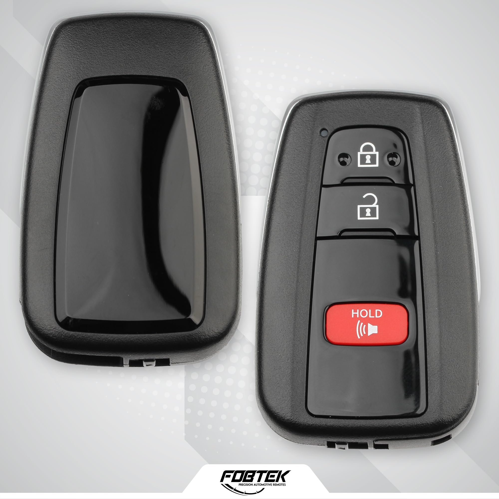 FOBTEK Smart Key Fob Shell Case for Toyota HYQ14FBC, 3-Button